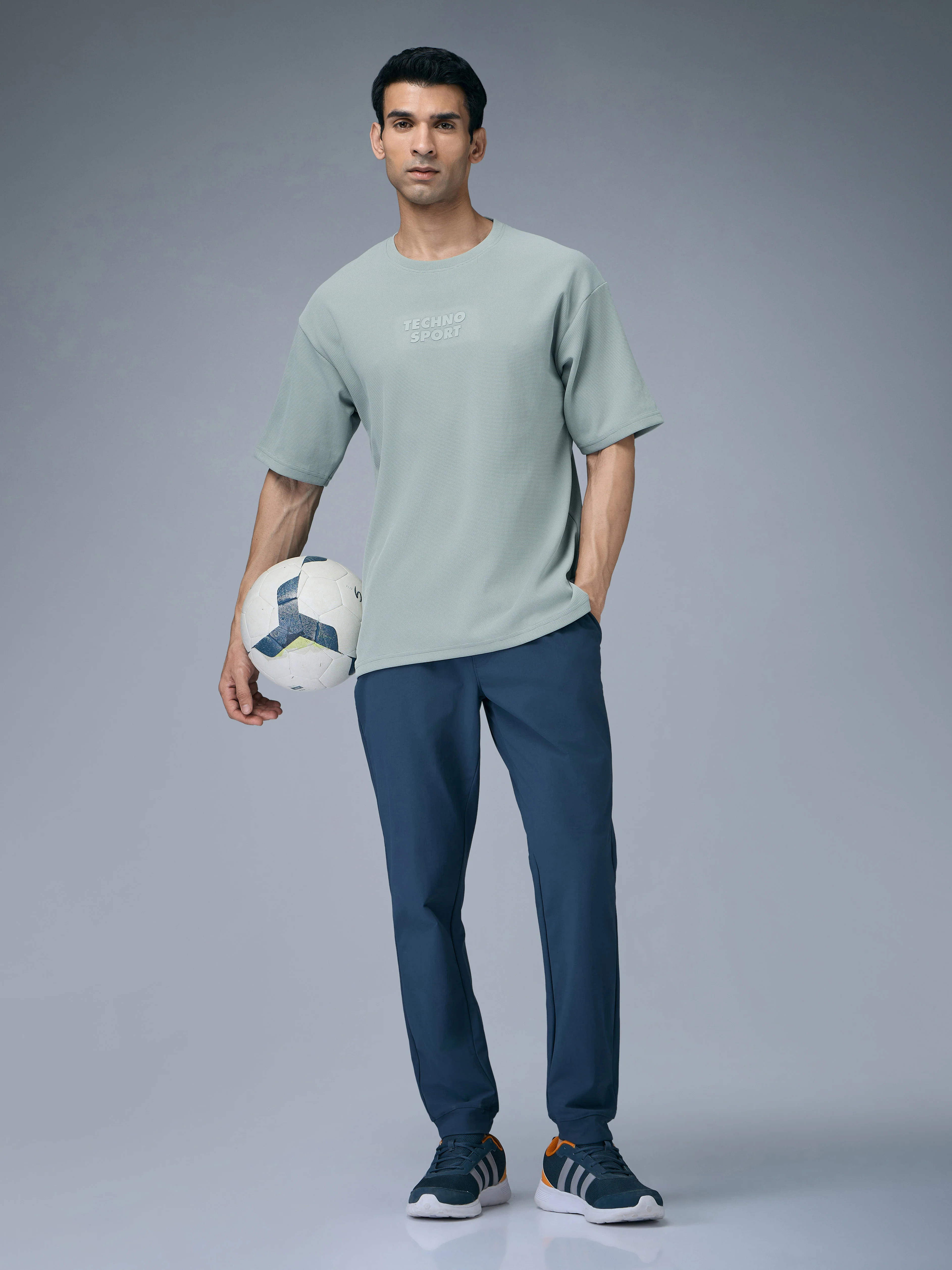 Men Printed Oversized Round Neck T-shirt with COTFLEX - Image 5