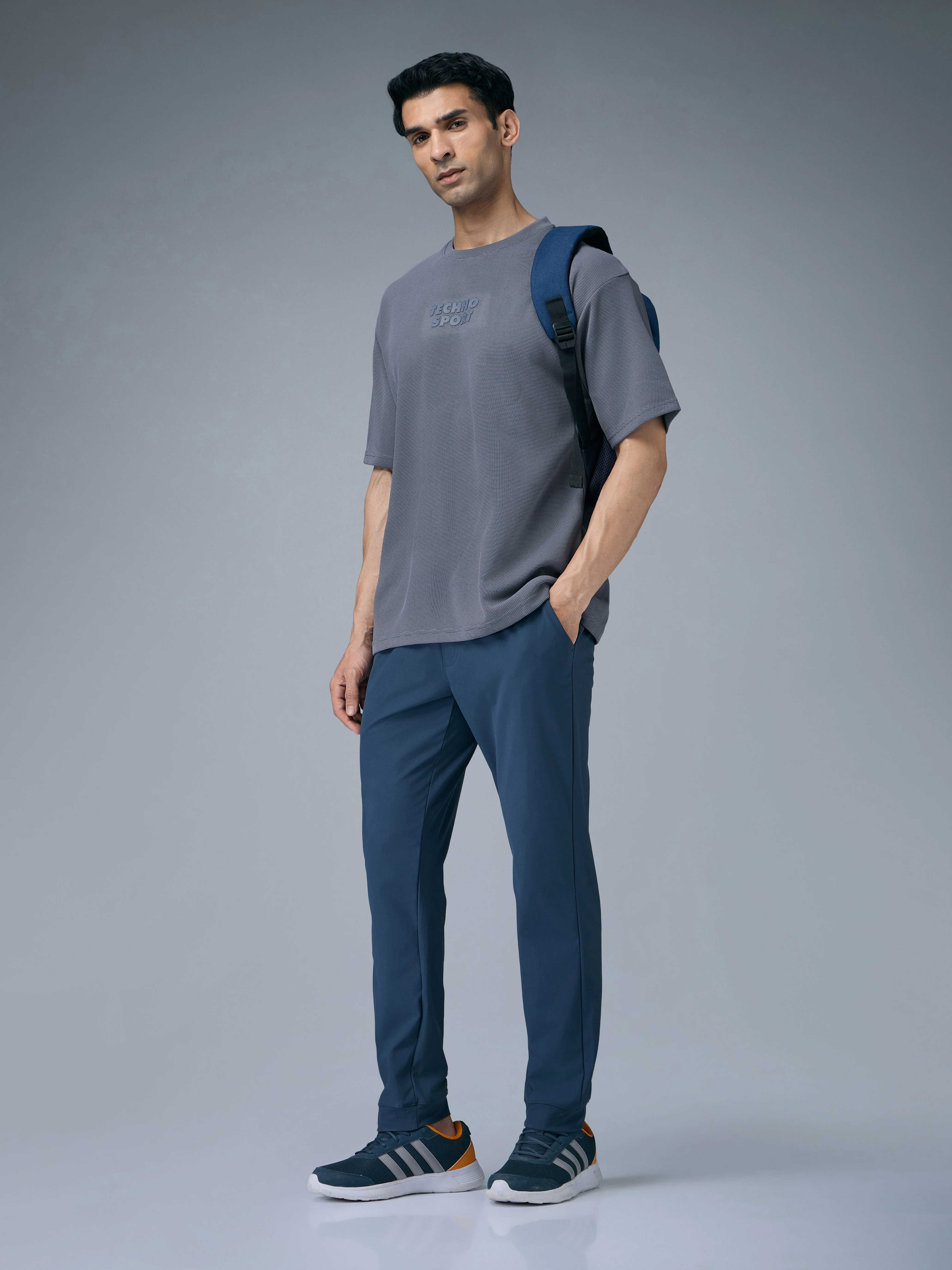 Men Printed Oversized Round Neck T-shirt with COTFLEX - Image 5