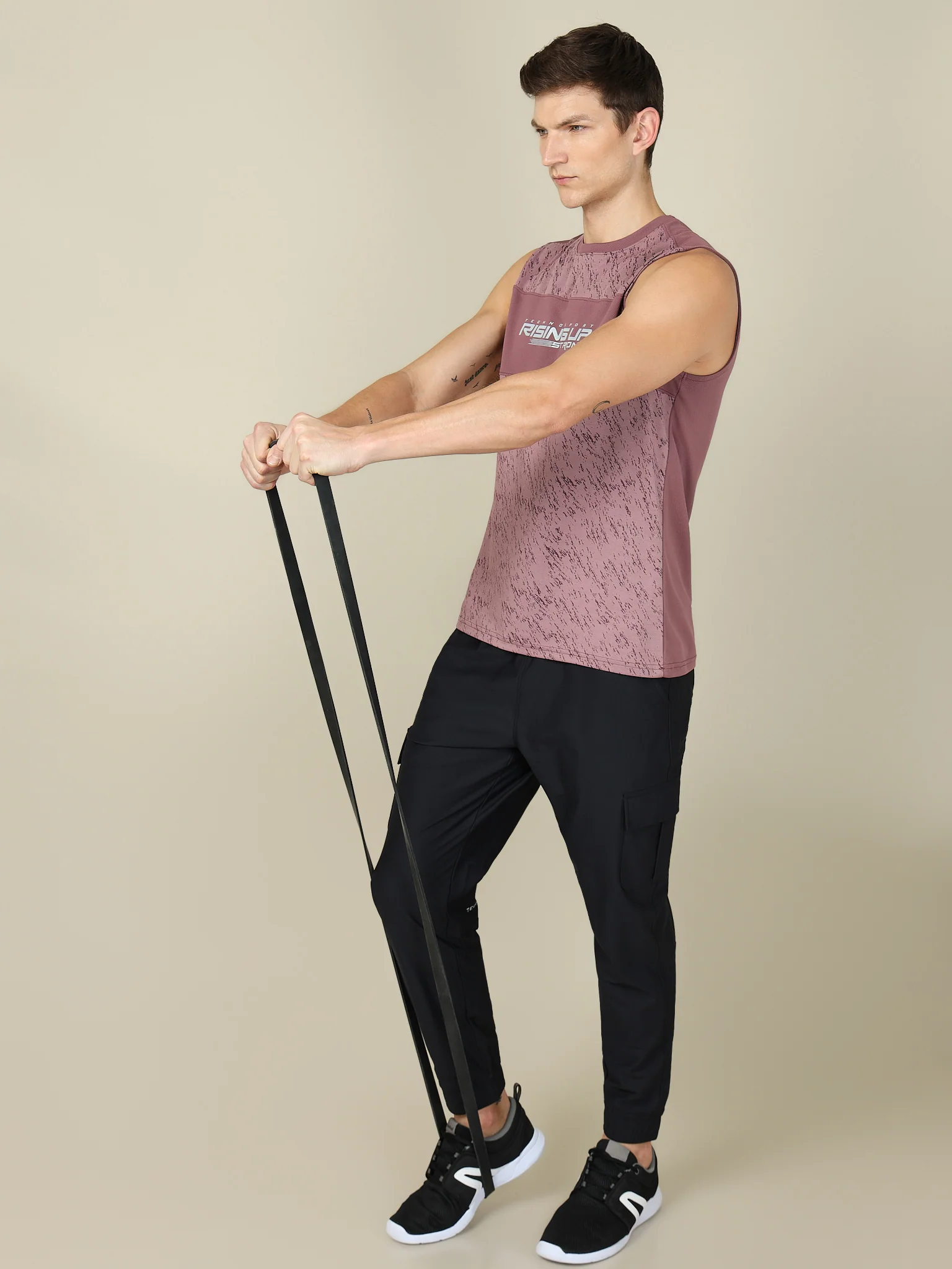 Men Printed Slim Fit Crew Neck Innerwear Vest with TECHNO COOL+ - Image 5