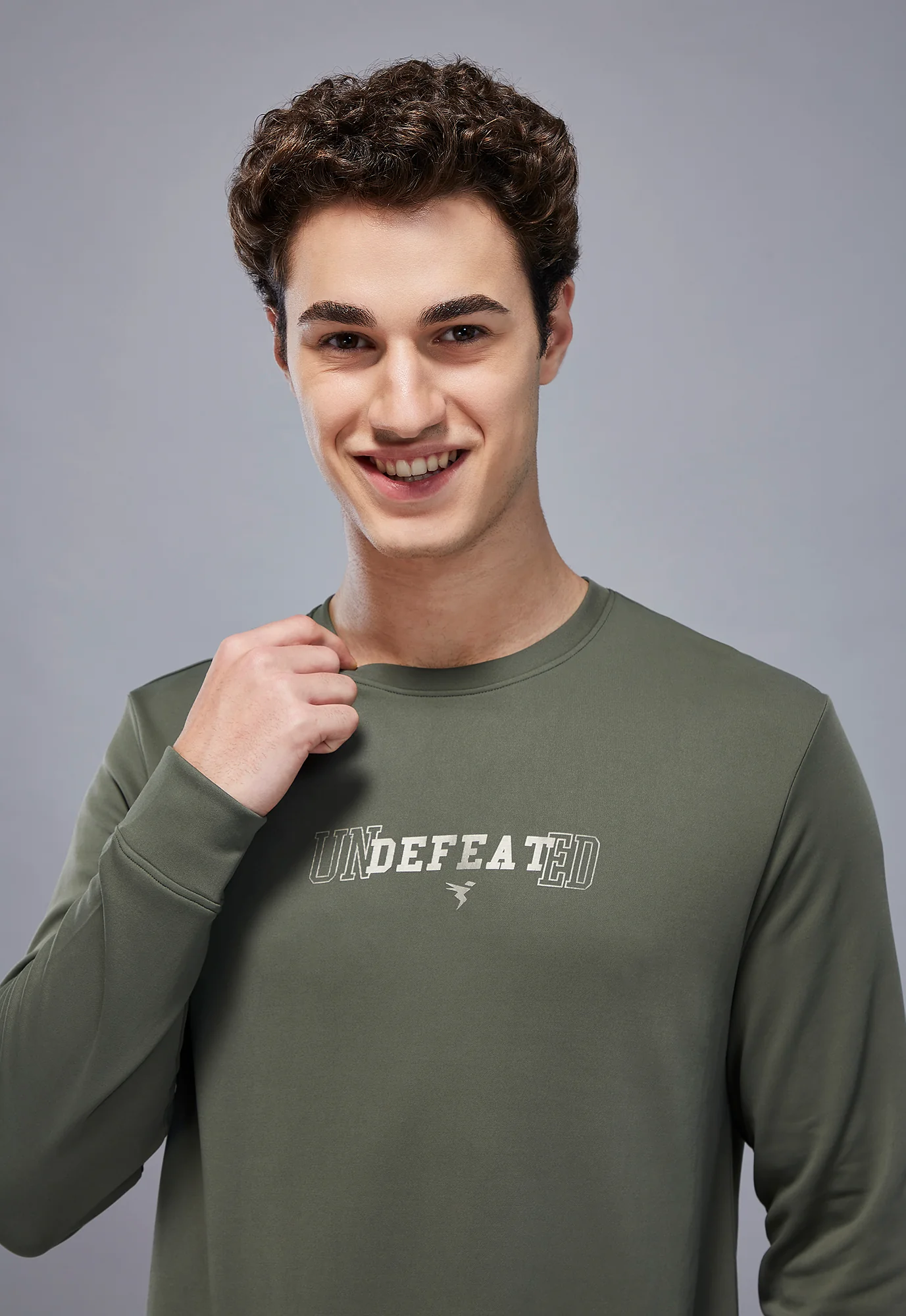Men Printed Slim Fit Crew Neck Sweatshirt with ELASTO PLUS - Image 6