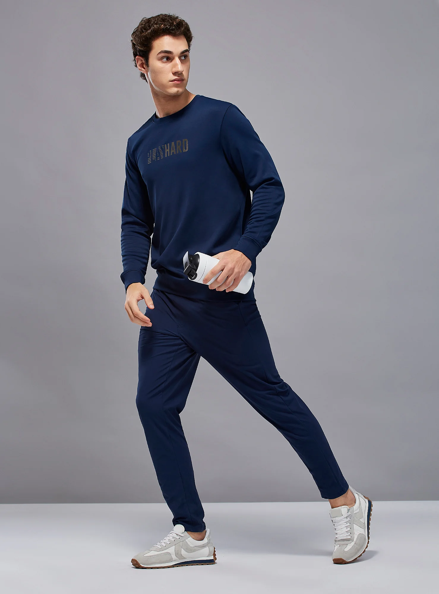Men Printed Slim Fit Crew Neck Sweatshirt with ELASTO PLUS - Image 5
