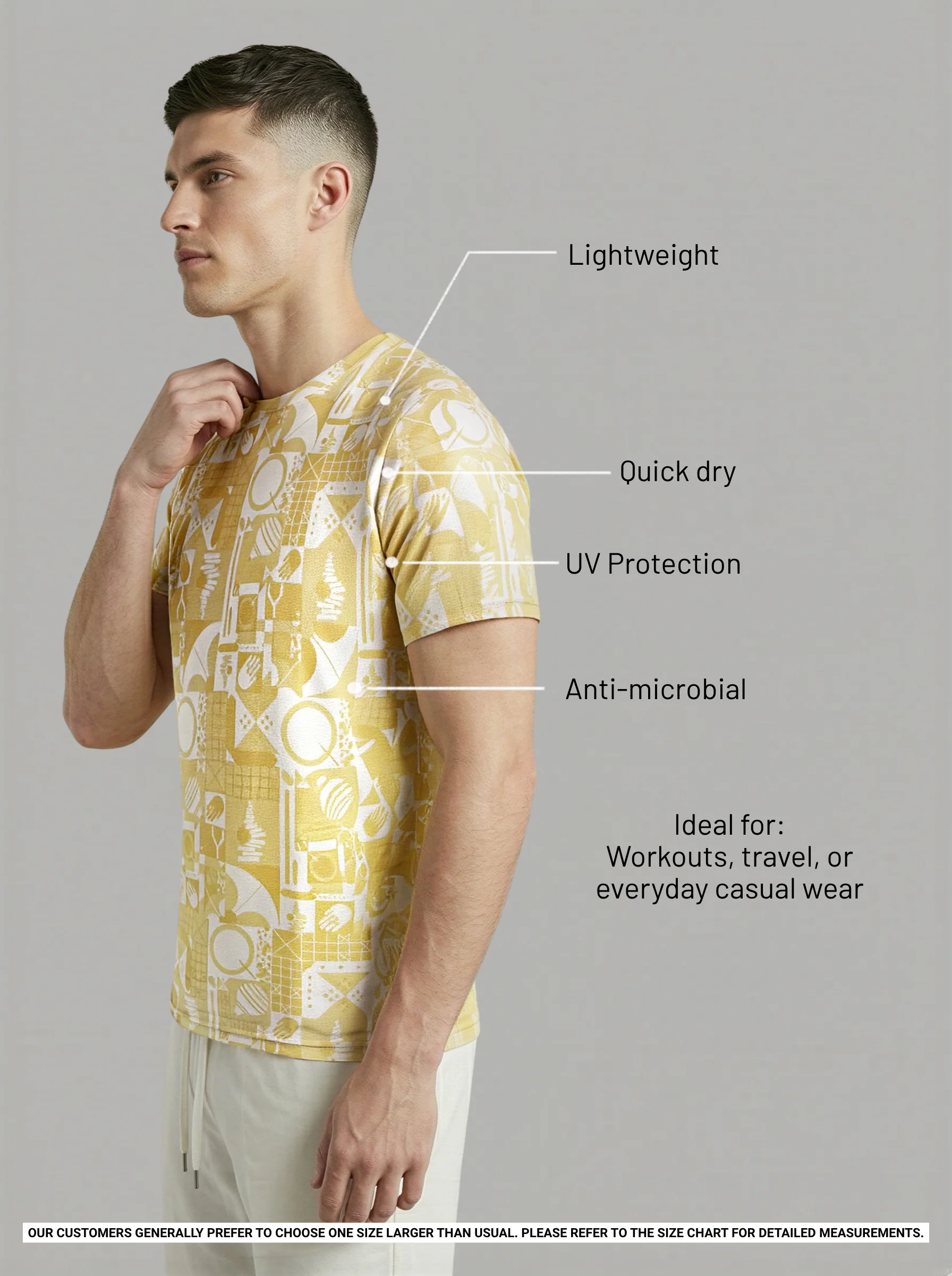 Men Printed Slim Fit Crew Neck T-shirt with MATPIQ - Image 4