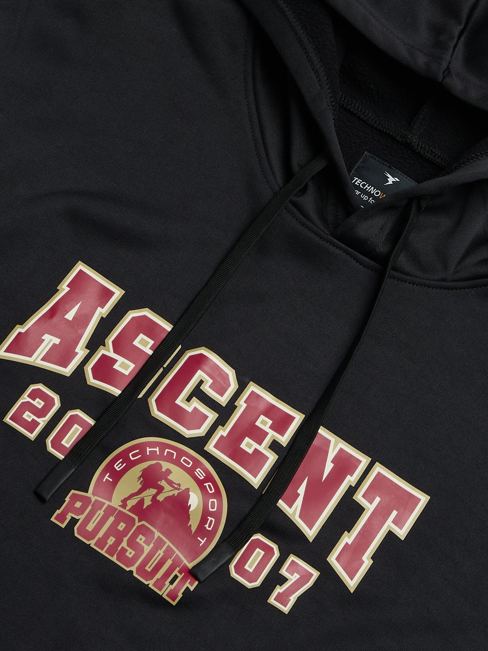 Men Printed Slim Fit Hooded Sweatshirt with TECHNOWARM+ - Image 8