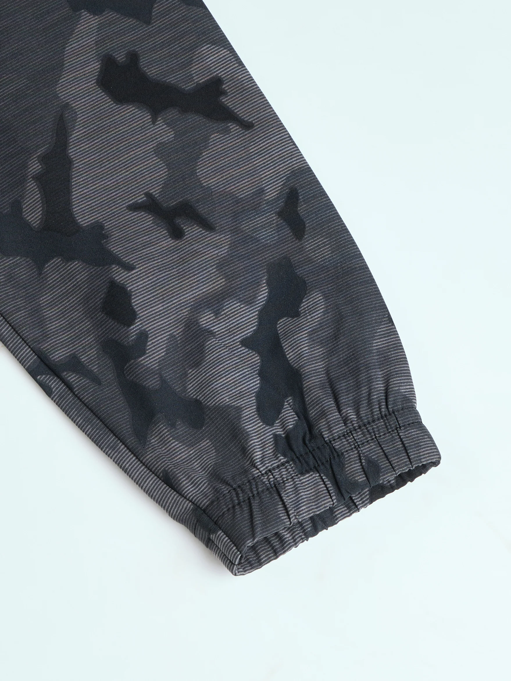 Men Printed Slim Fit Mock Neck Jacket with TS FLEXI - Image 8