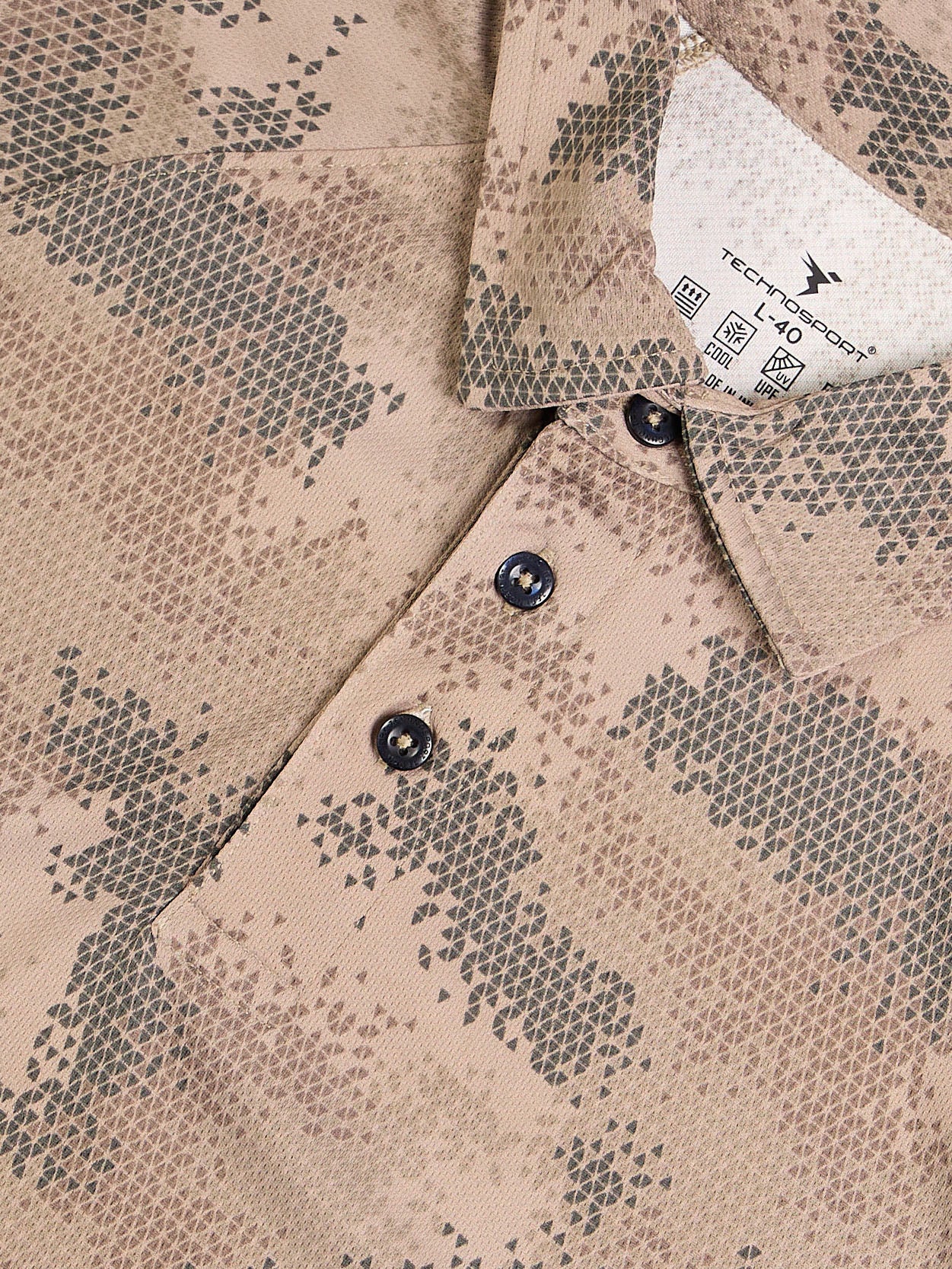 Men Printed Slim Fit Polo T-shirt with TECHNOCOOL+ - Image 7