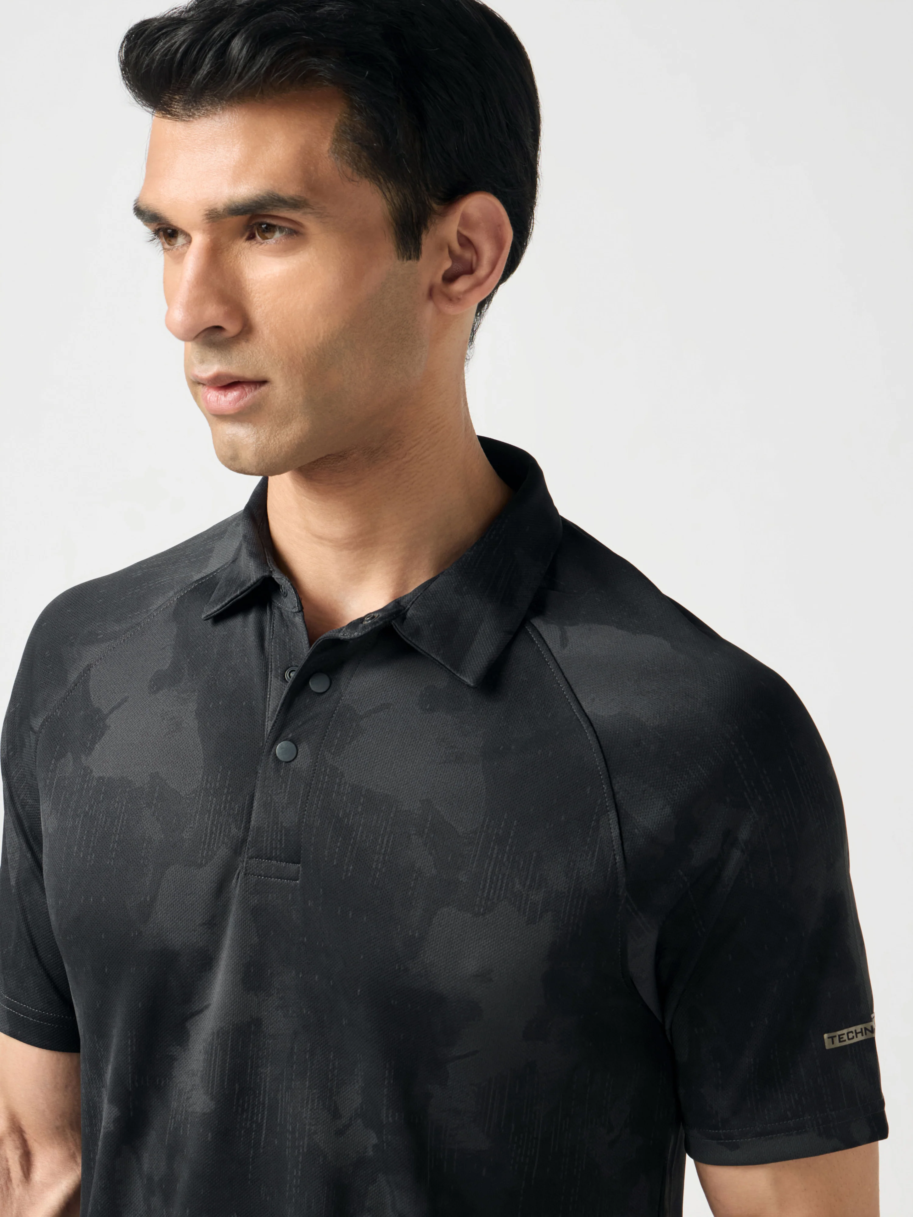 Men Printed Slim Fit Polo T-shirt with TECHNOCOOL+ - Image 6