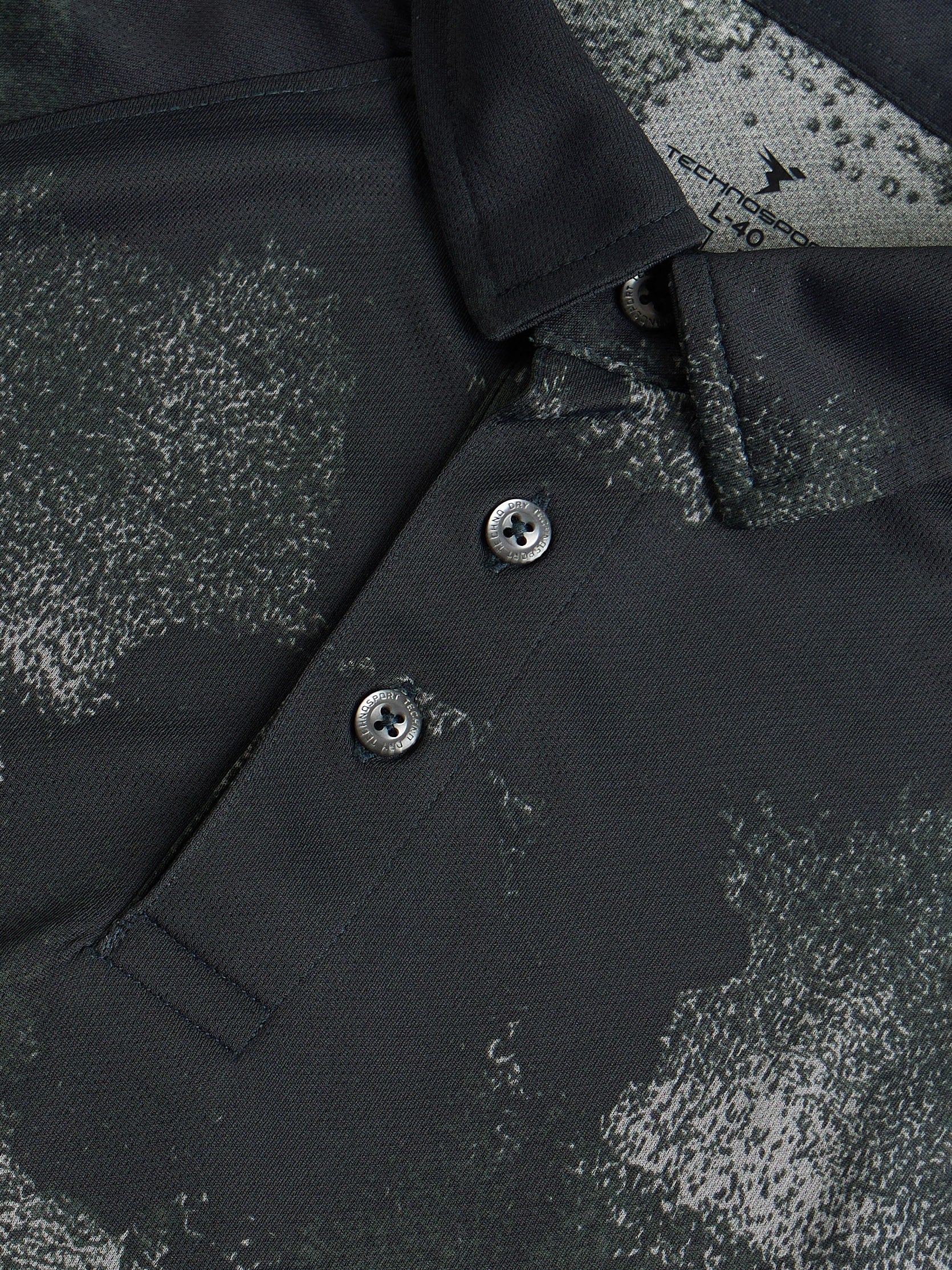 Men Printed Slim Fit Polo T-shirt with TECHNOCOOL+ - Image 7
