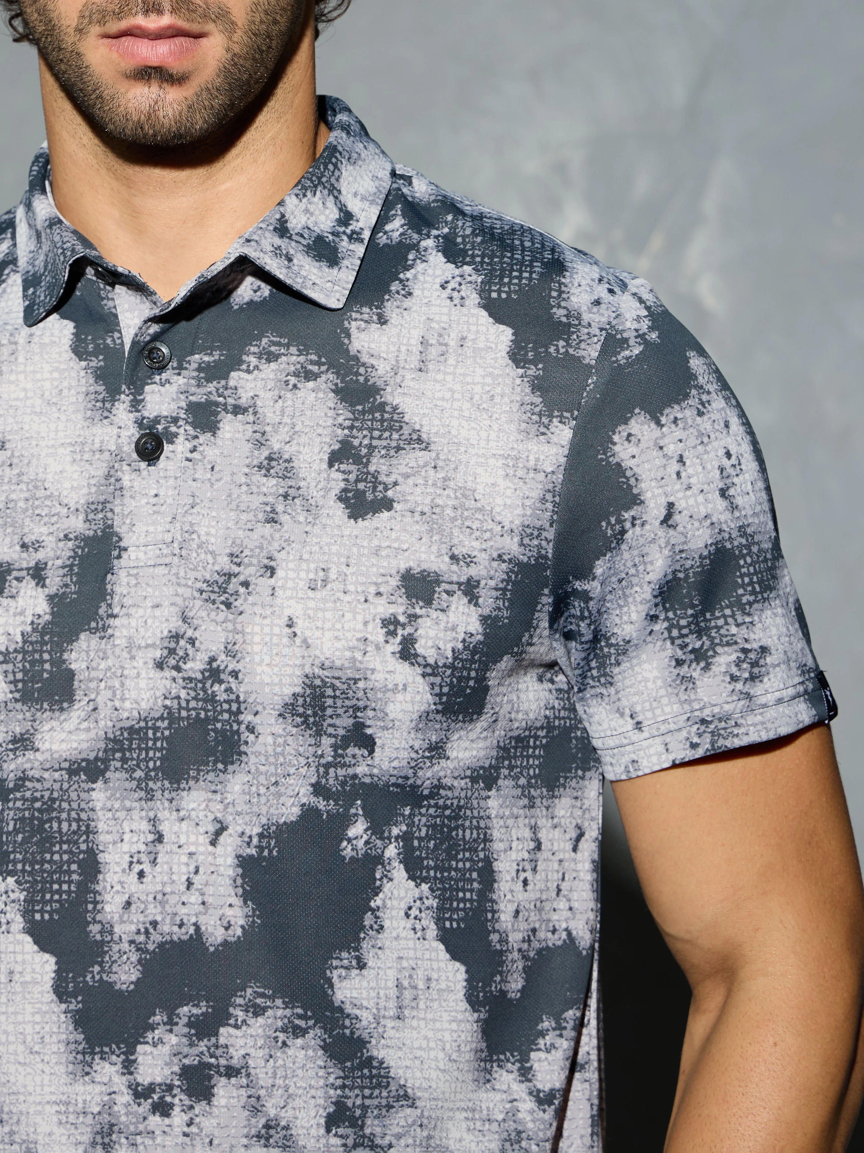 Men Printed Slim Fit Polo T-shirt with TECHNOCOOL+ - Image 6