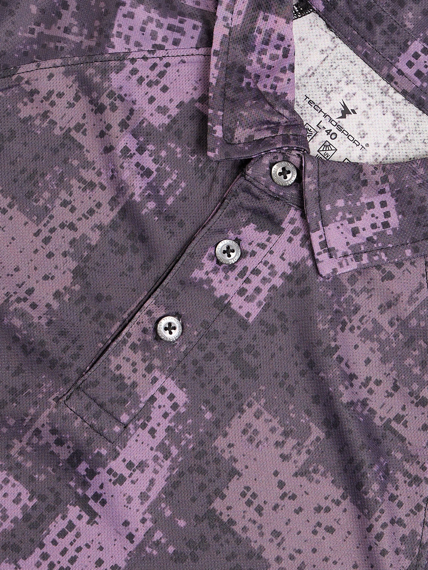 Men Printed Slim Fit Polo T-shirt with TECHNOCOOL+ - Image 6