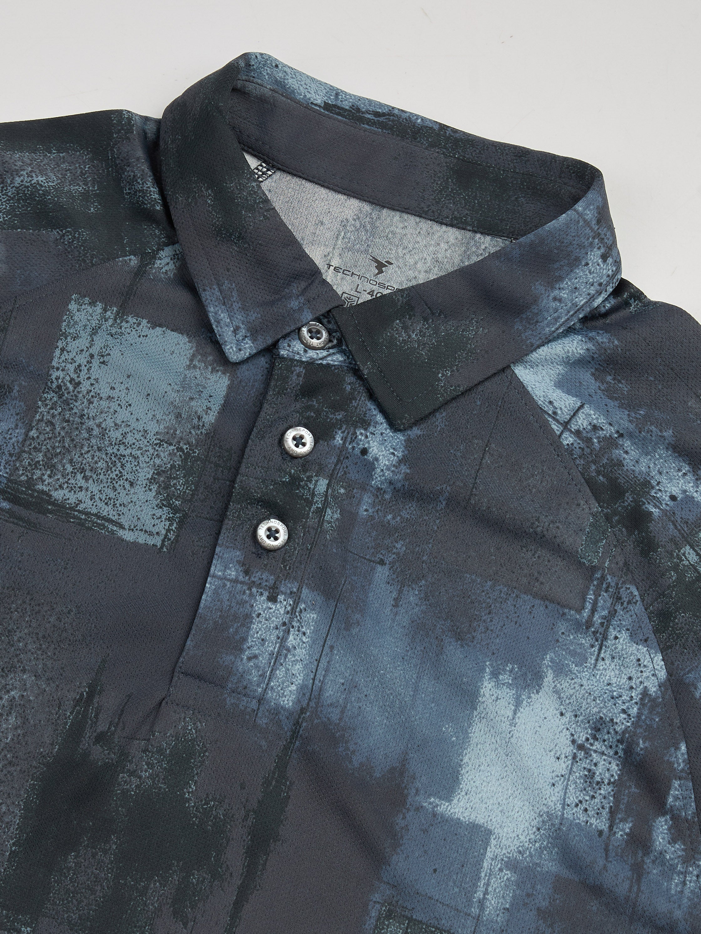 Men Printed Slim Fit Polo T-shirt with TECHNOCOOL+ - Image 8