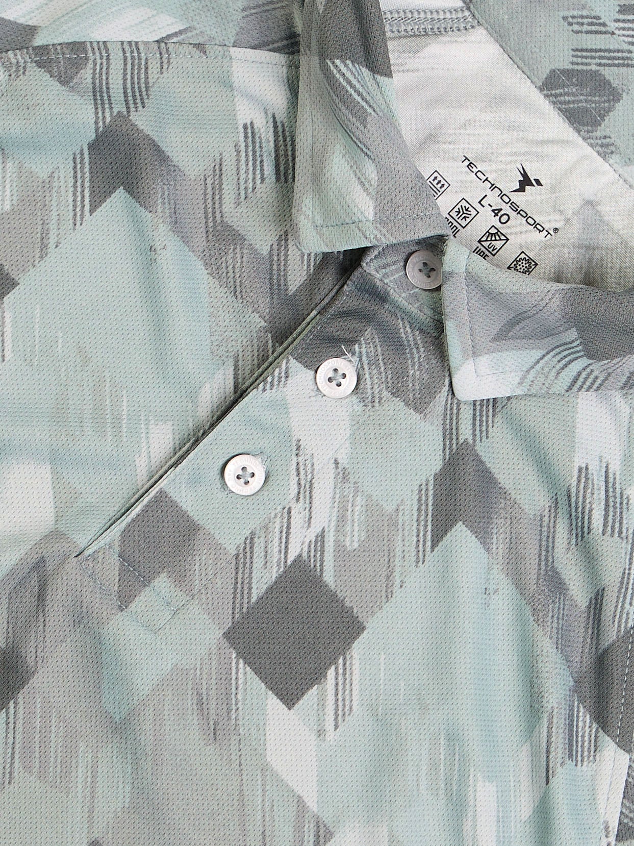 Men Printed Slim Fit Polo T-shirt with TECHNOCOOL+ - Image 7