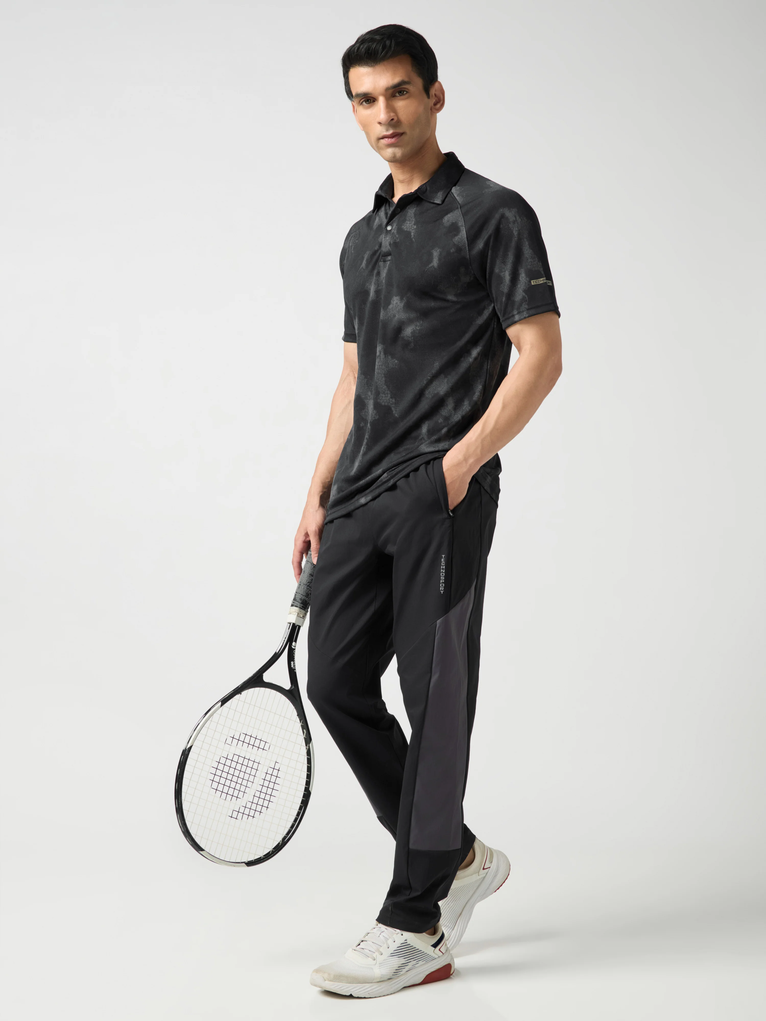 Men Printed Slim Fit Polo T-shirt with TECHNOCOOL+ - Image 5
