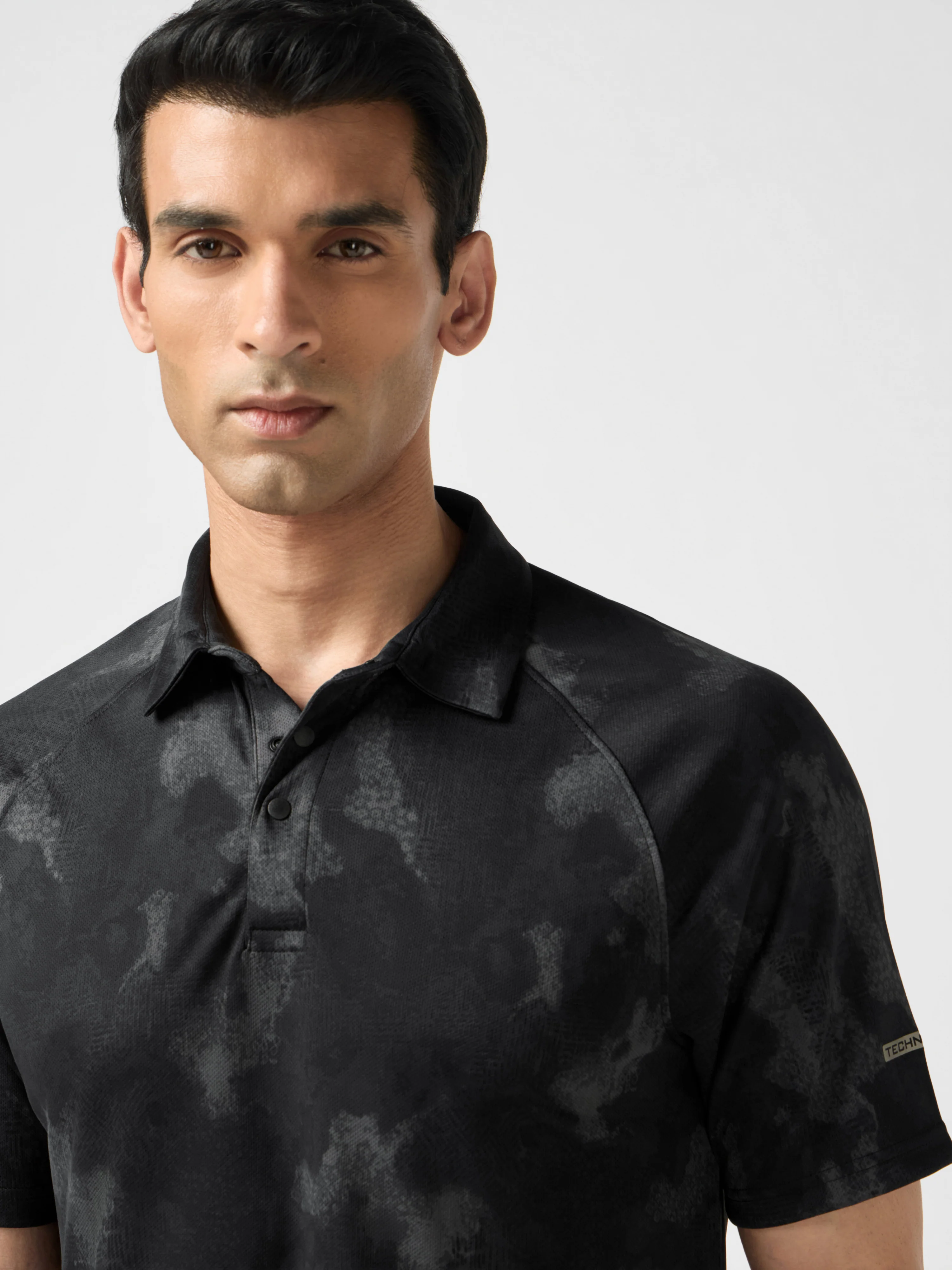 Men Printed Slim Fit Polo T-shirt with TECHNOCOOL+ - Image 6