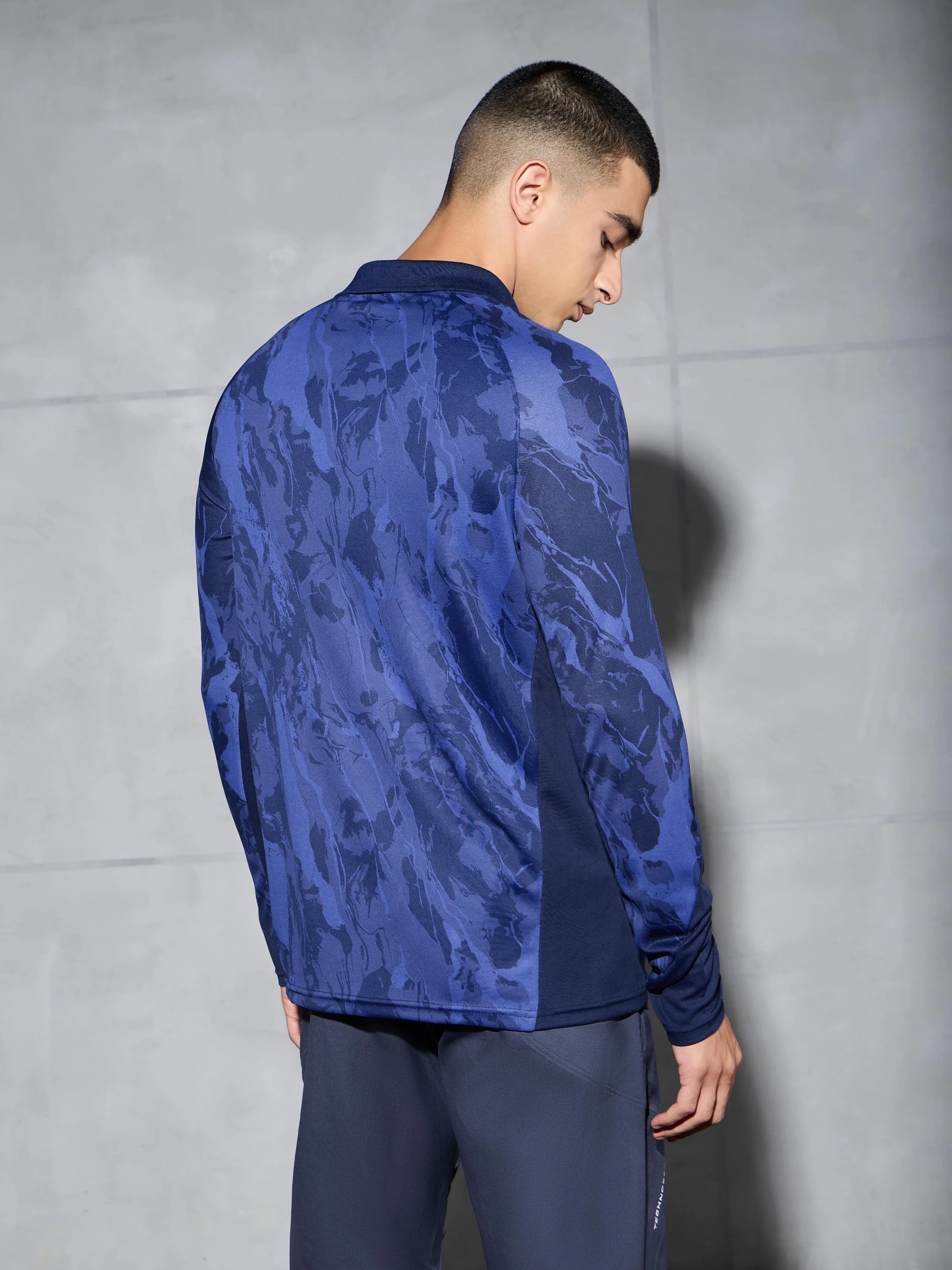 Men Printed Slim Fit Polo Sports T-shirt with TECHNOCOOL+ - Image 4