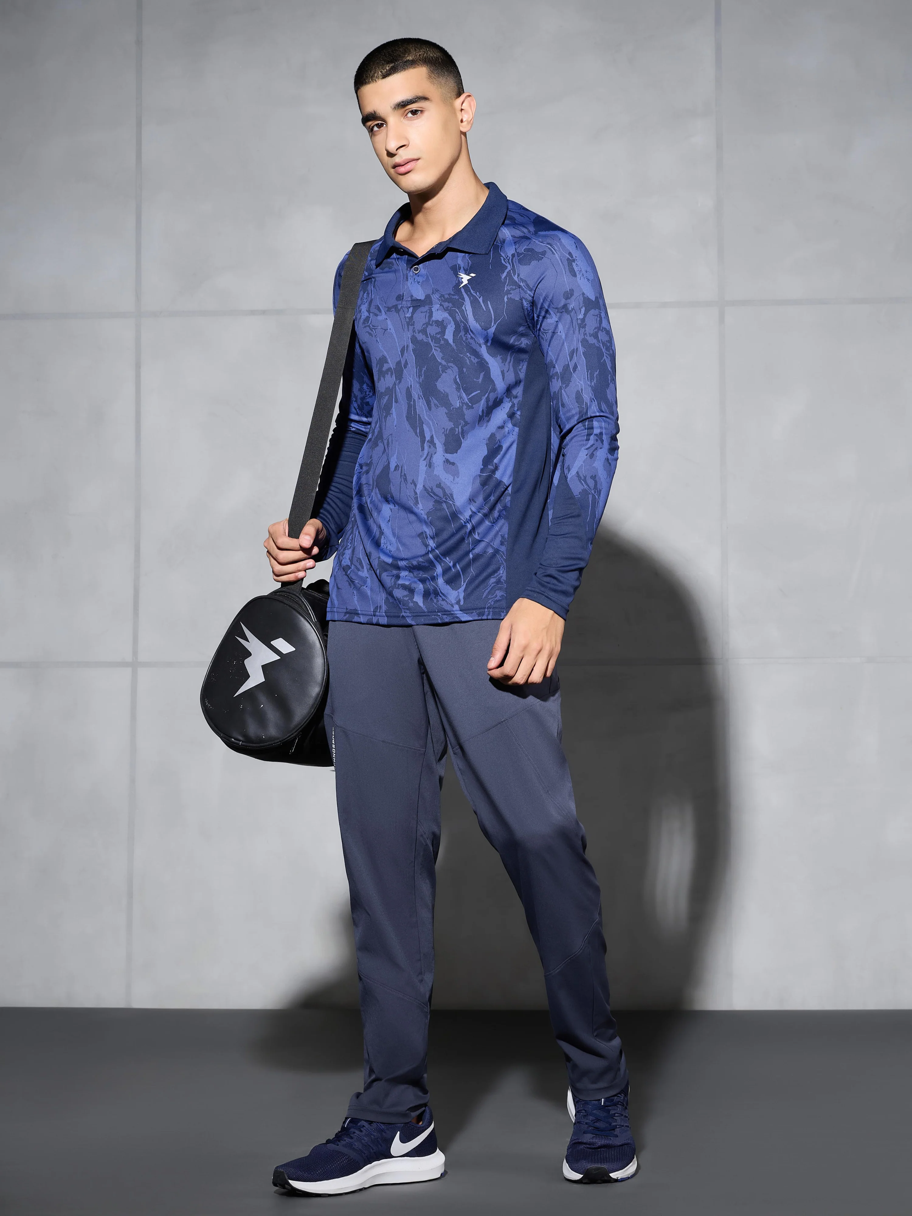 Men Printed Slim Fit Polo Sports T-shirt with TECHNOCOOL+ - Image 5