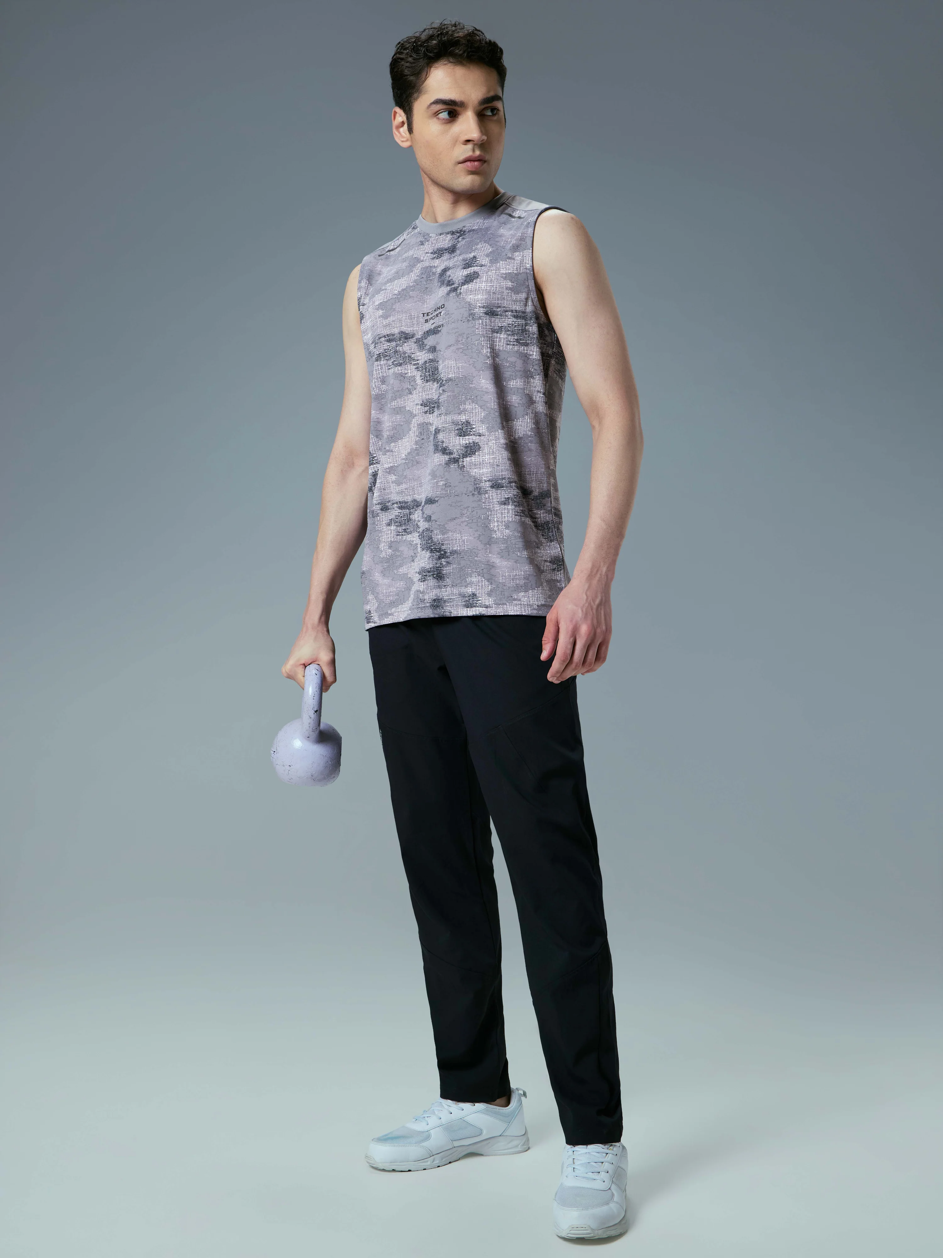 Men Printed Slim Fit Round Neck Innerwear Vest with TECHNOCOOL+ - Image 5