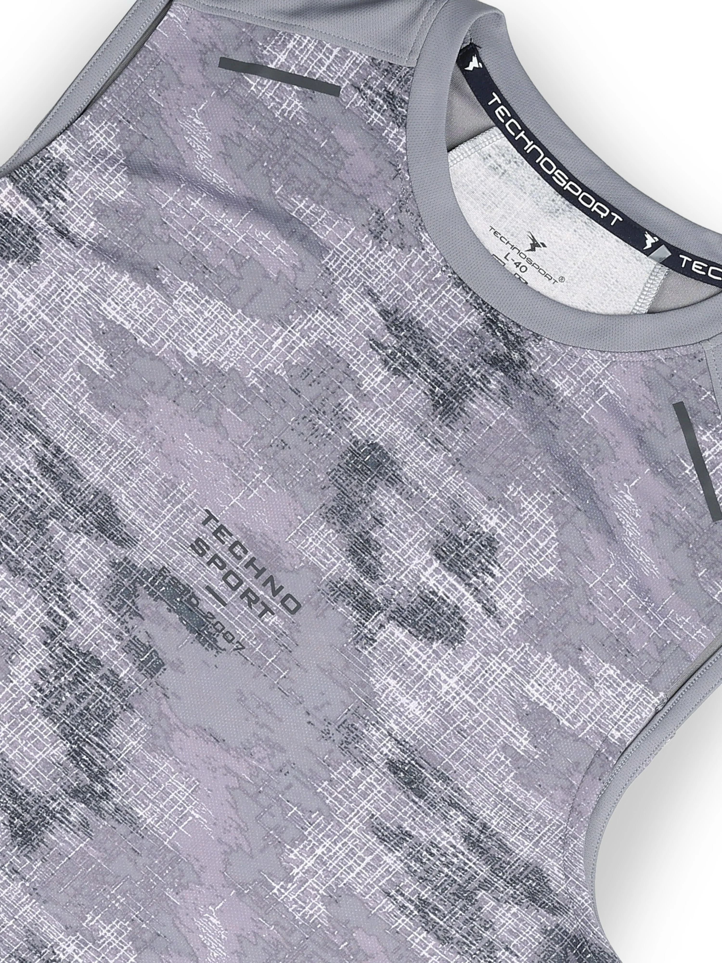 Men Printed Slim Fit Round Neck Innerwear Vest with TECHNOCOOL+ - Image 7
