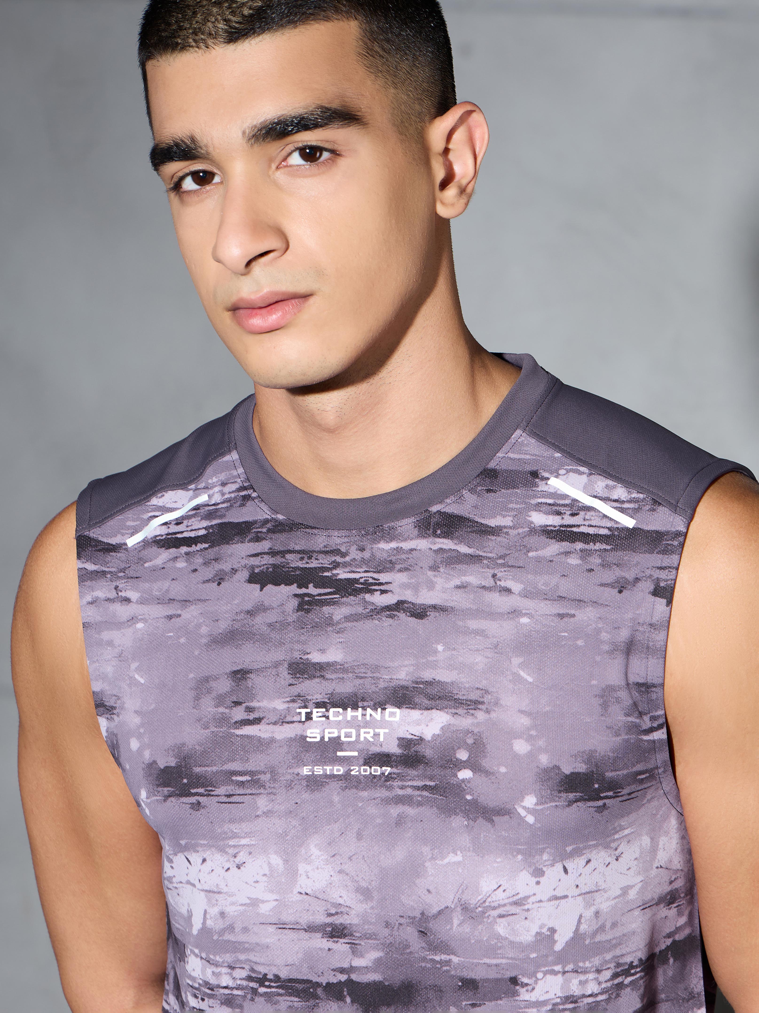 Men Printed Slim Fit Round Neck Innerwear Vest with TECHNOCOOL+ - Image 6