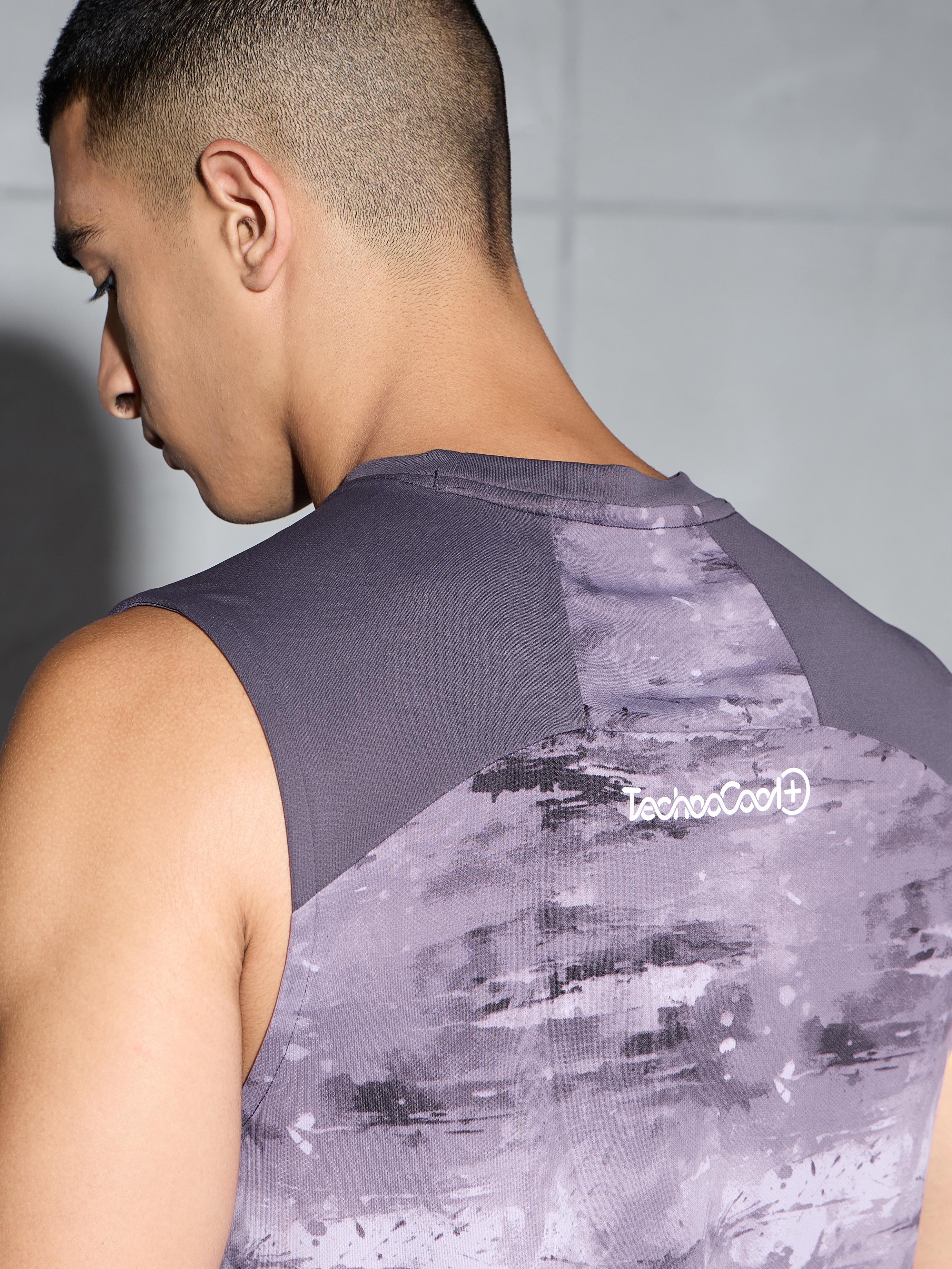 Men Printed Slim Fit Round Neck Innerwear Vest with TECHNOCOOL+ - Image 7