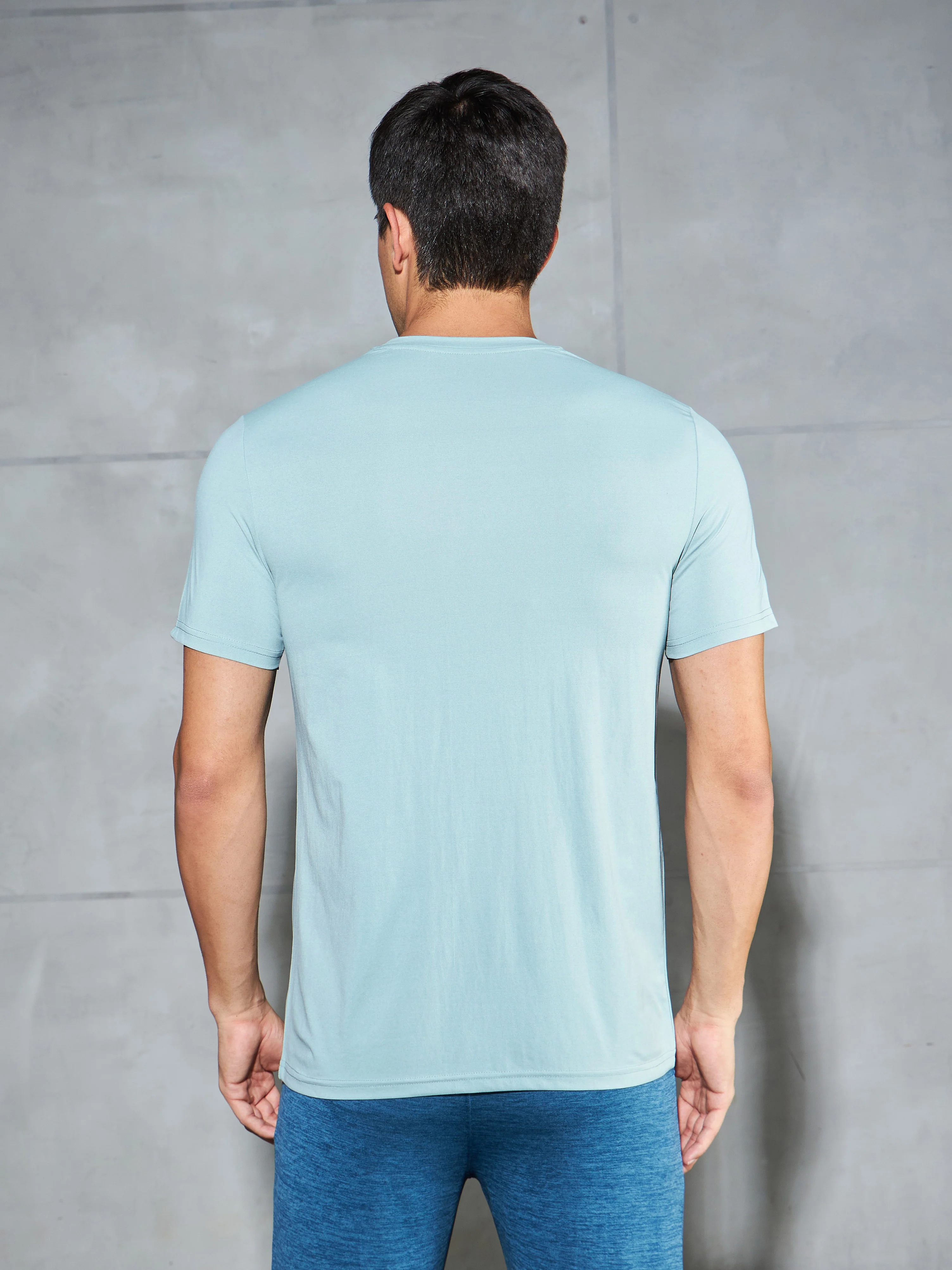 Men Printed Slim Fit Round Neck T-shirt with COTFLEX - Image 3