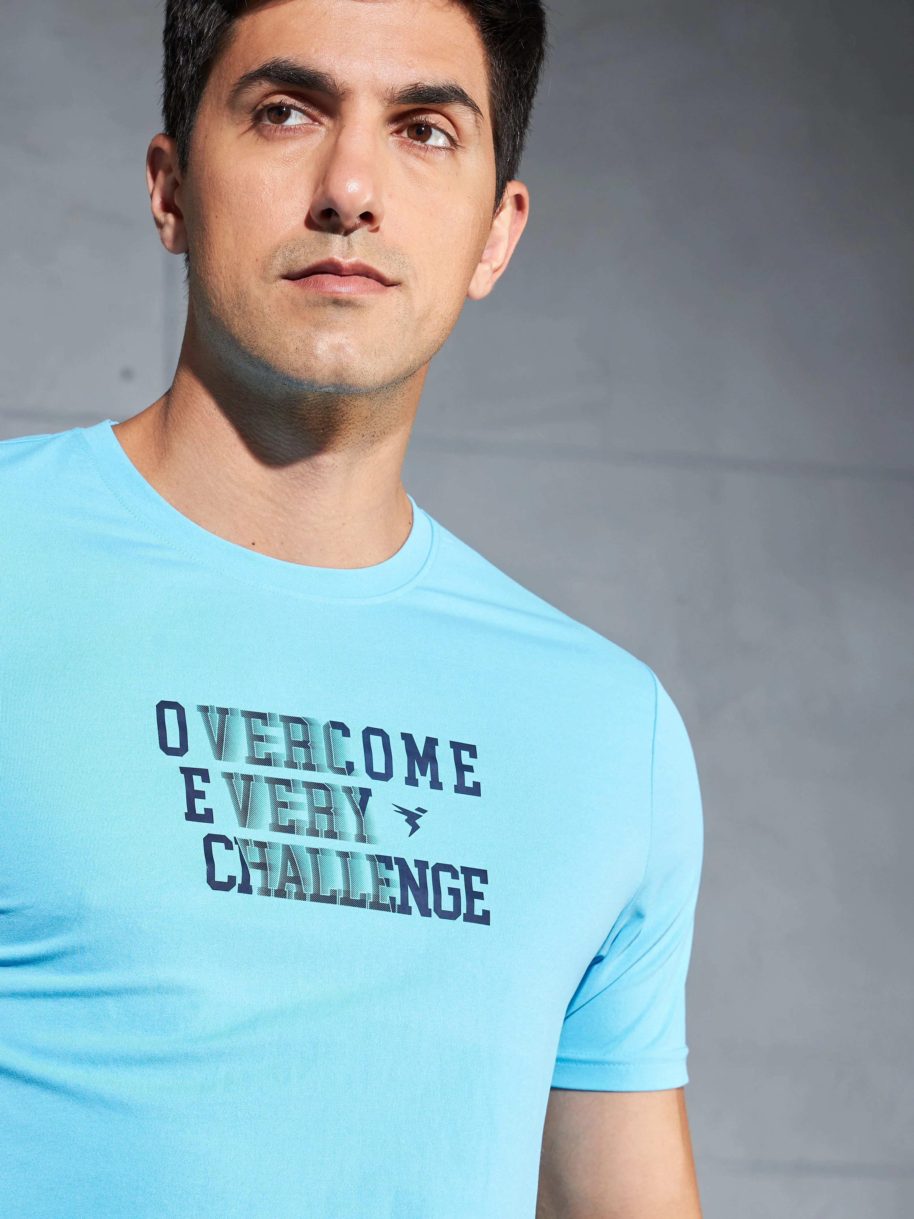 Men Printed Slim Fit Round Neck T-shirt with COTFLEX - Image 6
