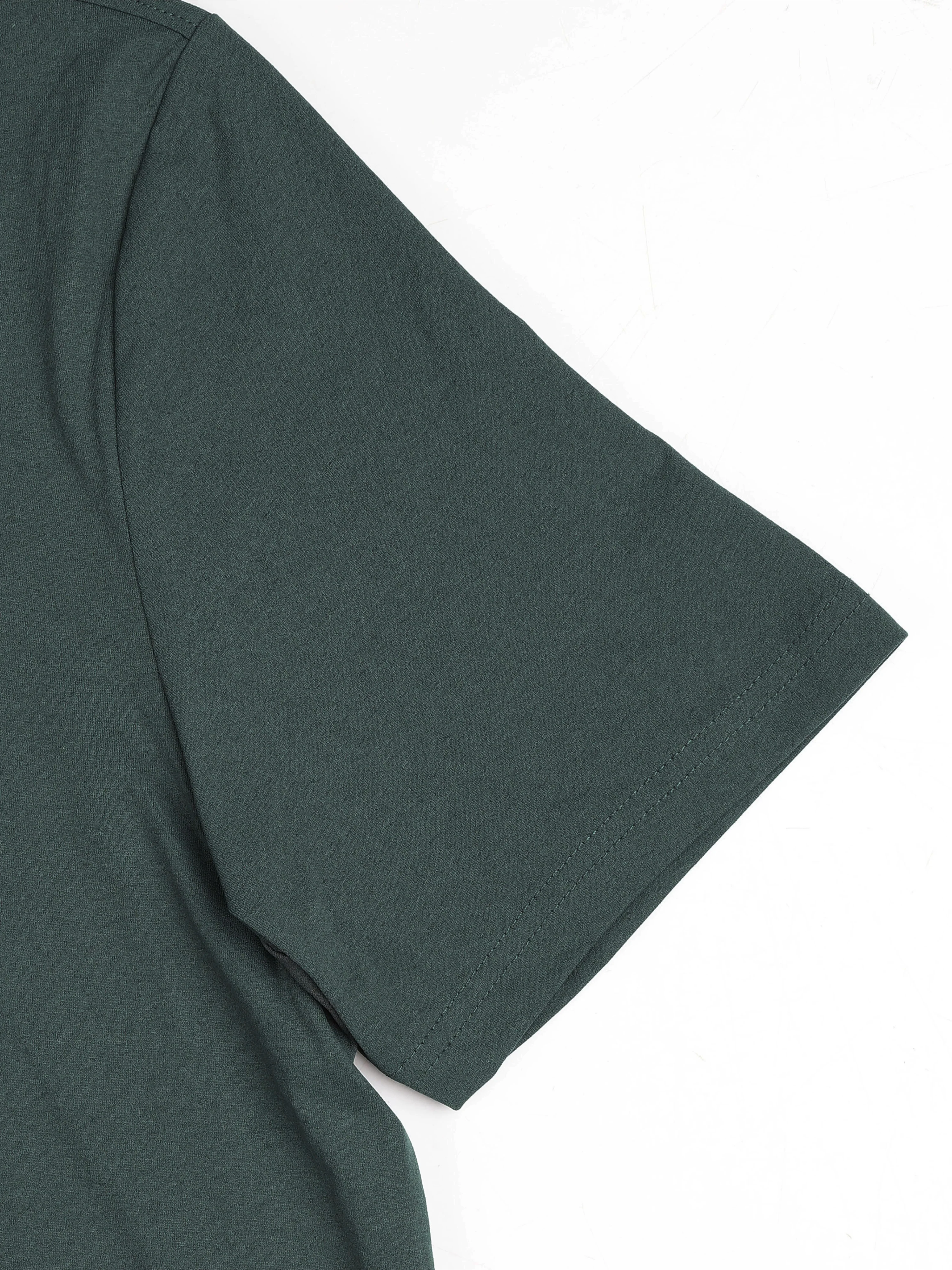 Men Printed Slim Fit Round Neck T-shirt with COTFLEX - Image 8