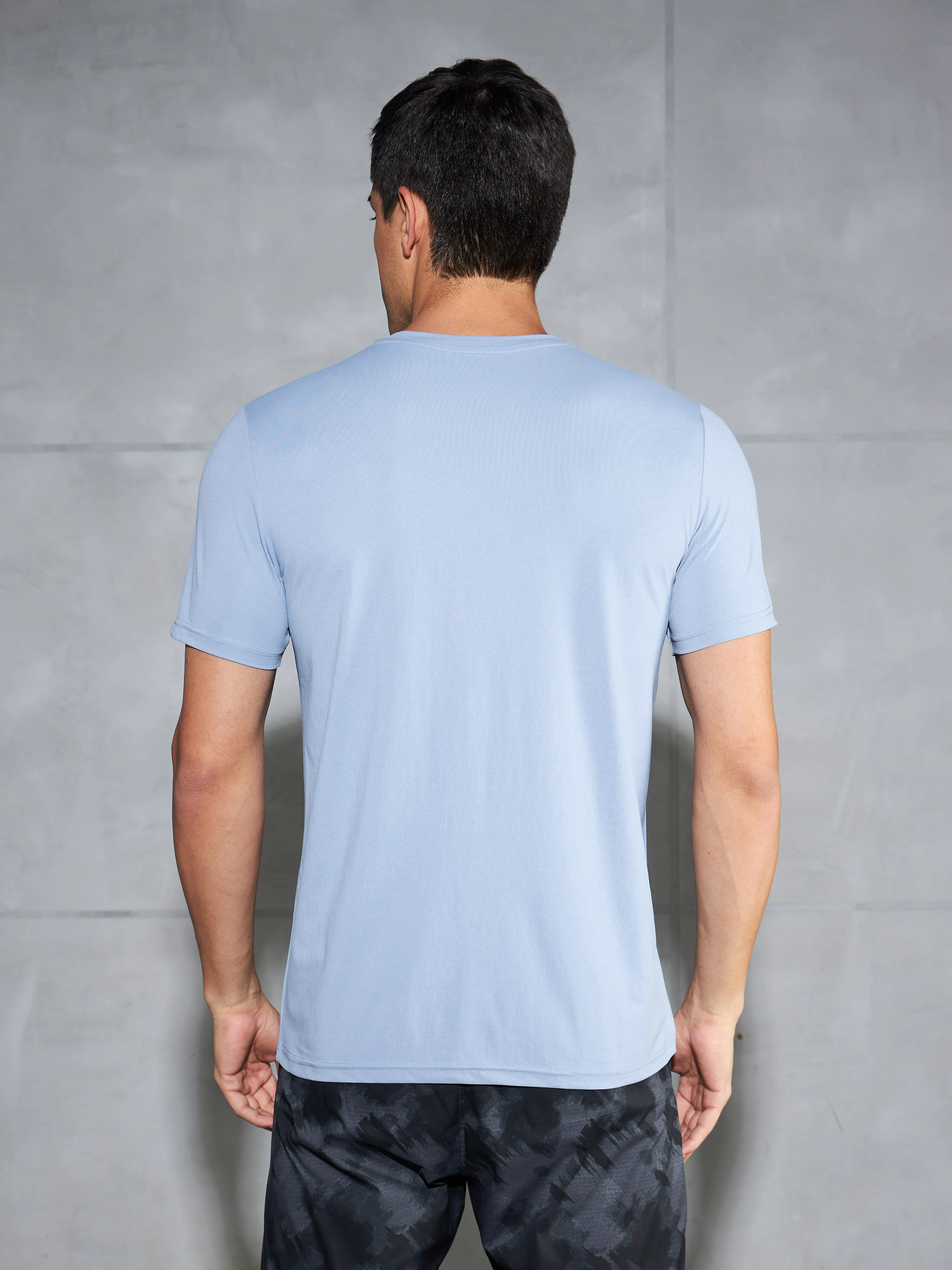 Men Printed Slim Fit Round Neck T-shirt with COTFLEX - Image 3