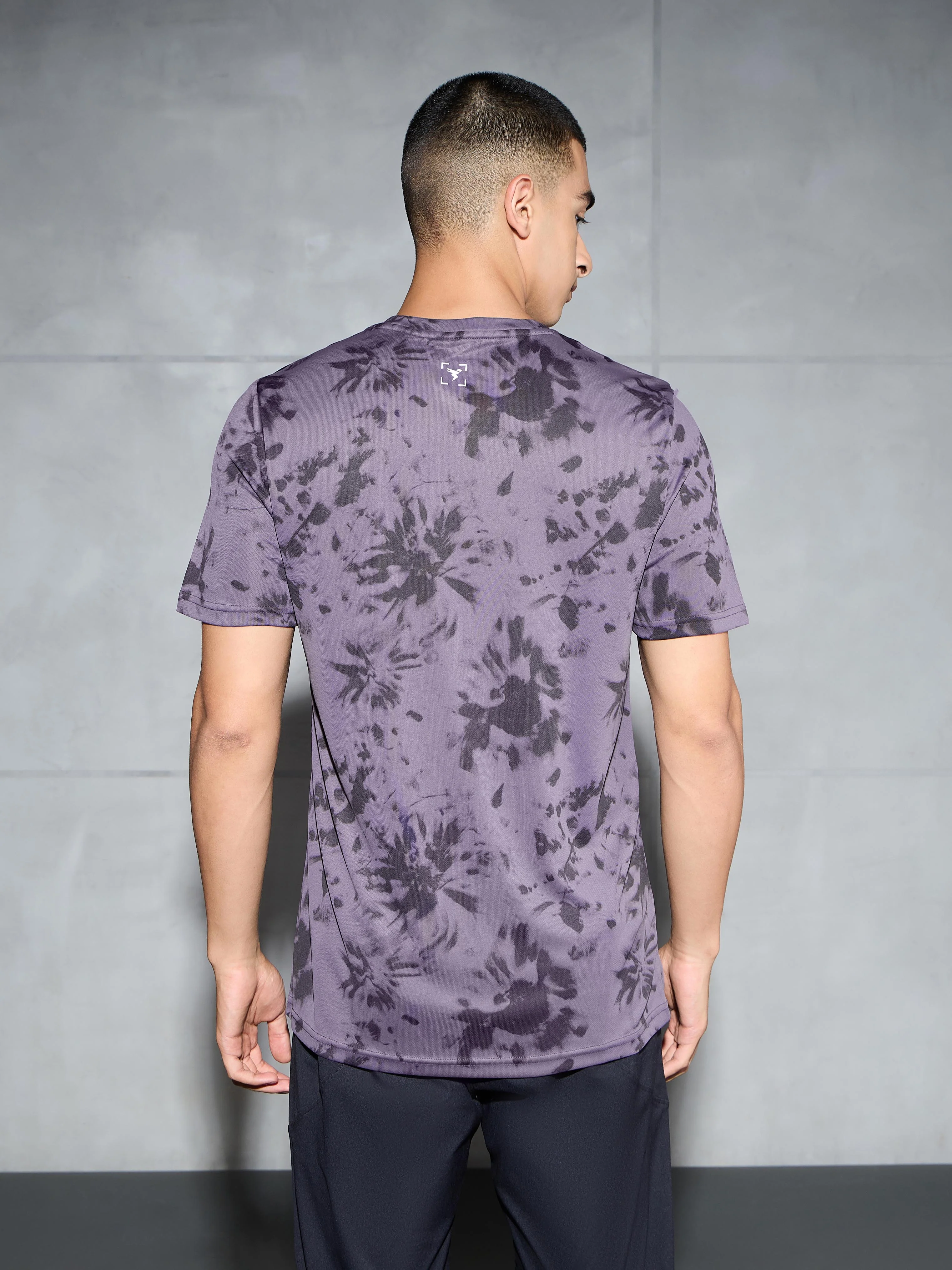 Men Printed Slim Fit Round Neck T-shirt with TECHNOCOOL+ - Image 3