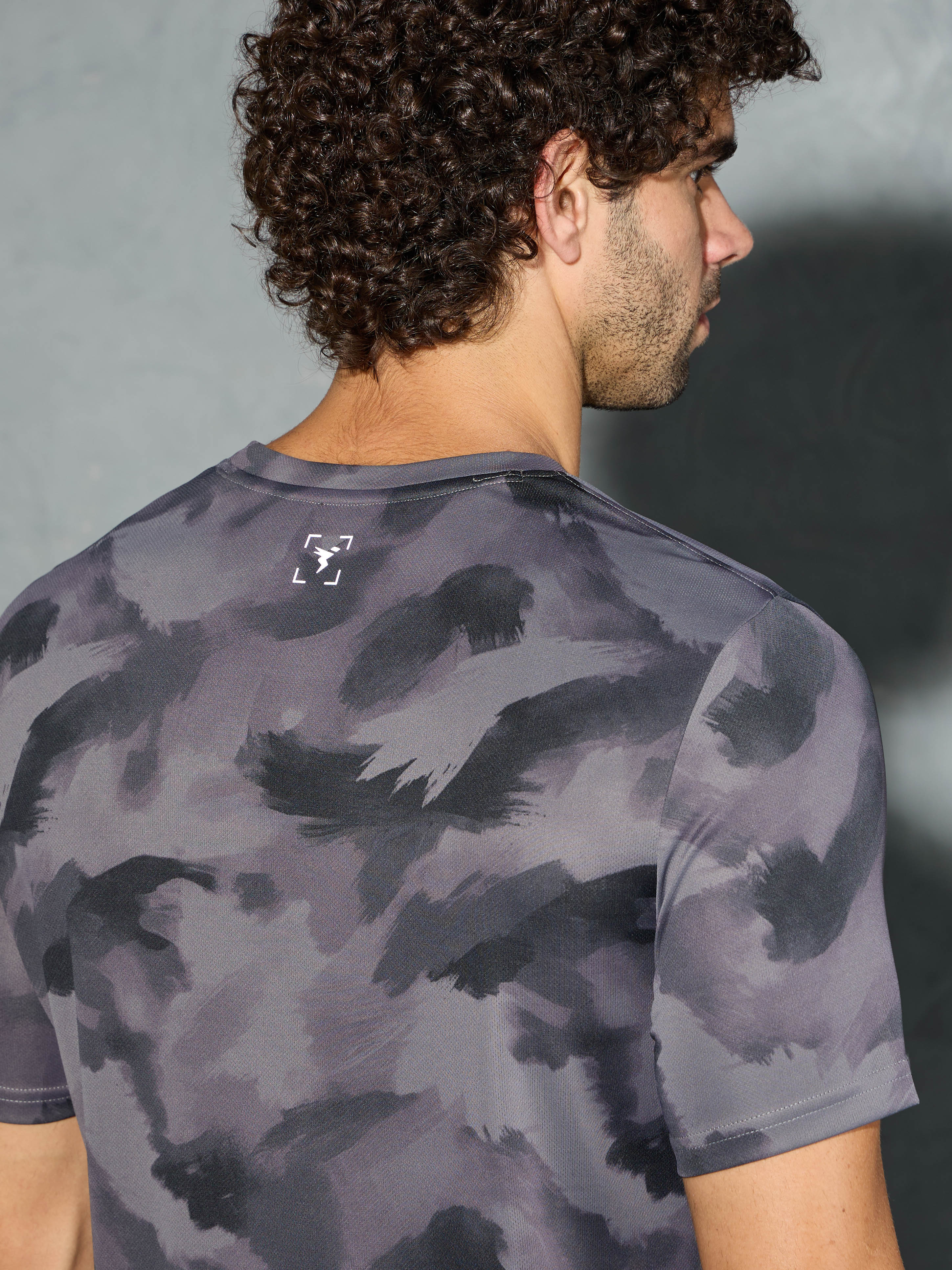 Men Printed Slim Fit Round Neck T-shirt with TECHNOCOOL+ - Image 7