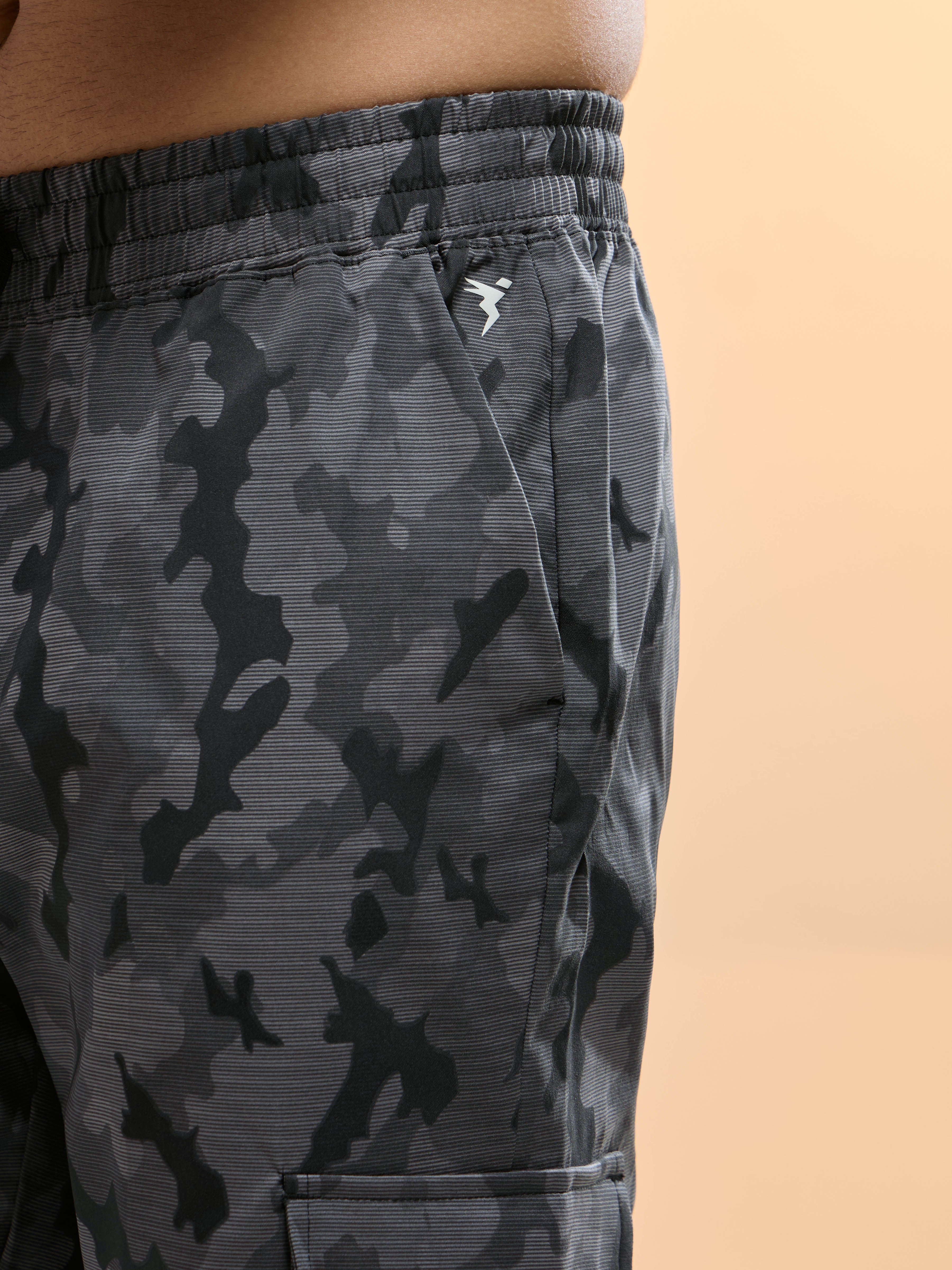 Men Printed Straight Fit Sports Cargo Trackpants with TS LYTRA - Image 8