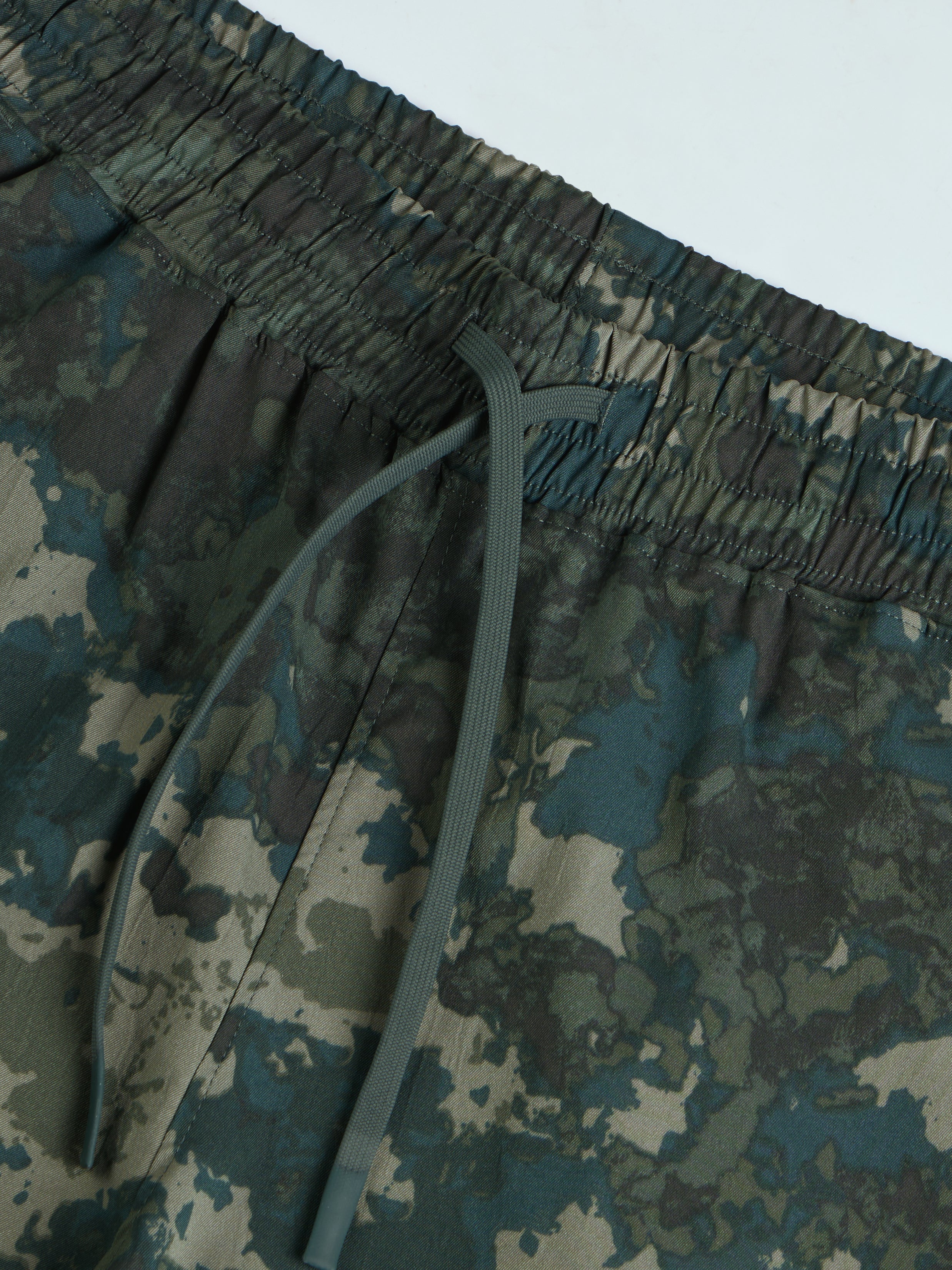 Men Printed Straight Fit Sports Cargo Trackpants with TS LYTRA - Image 5