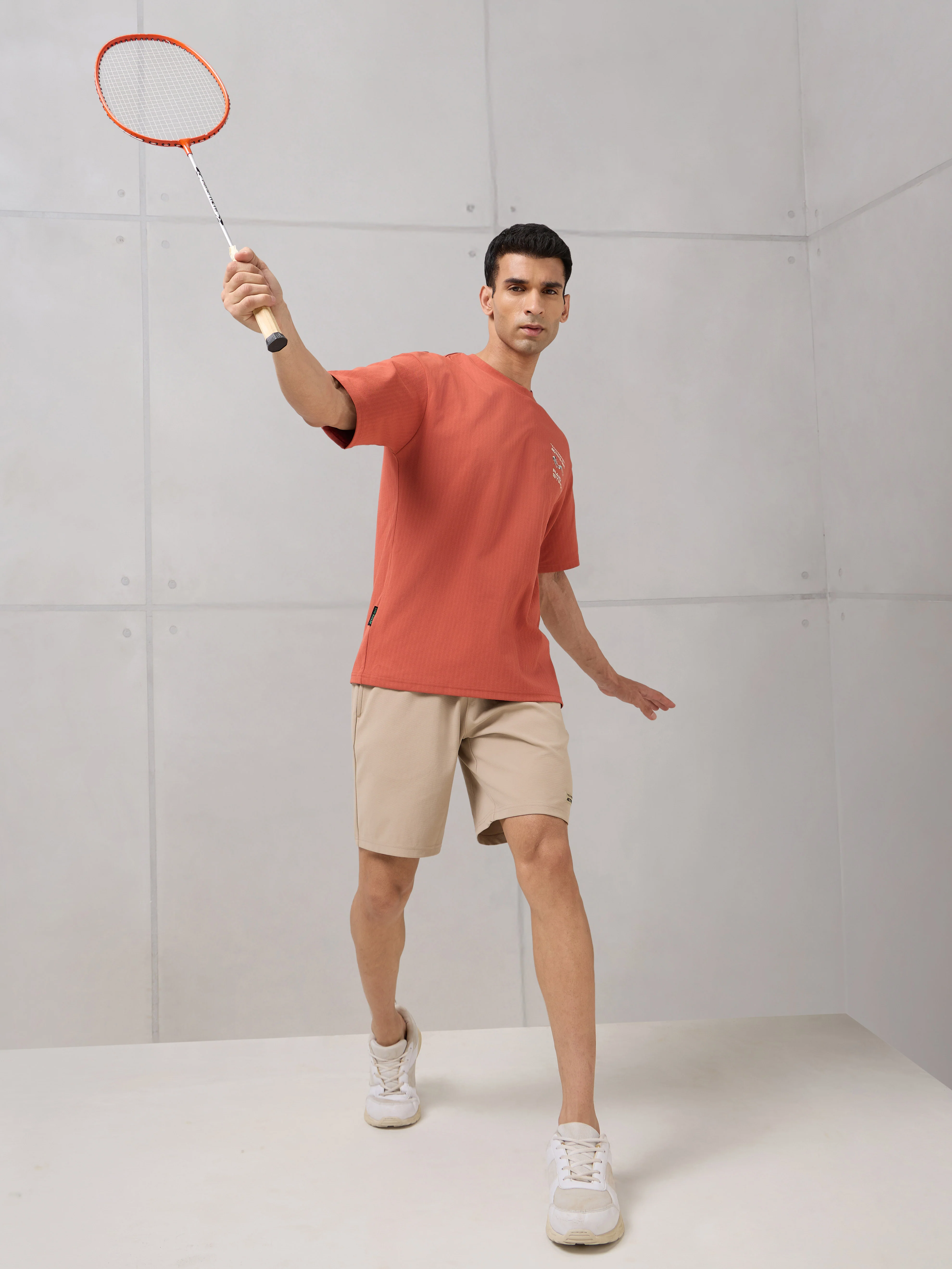 Men Round Neck Back Printed Active Out Regular Fit T-Shirt with ELASTOPLUS - Image 6