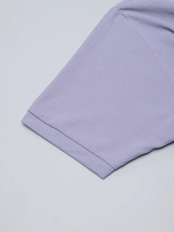 Men Solid Slim Fit Crew Neck T-shirt with MATPIQ - Image 7