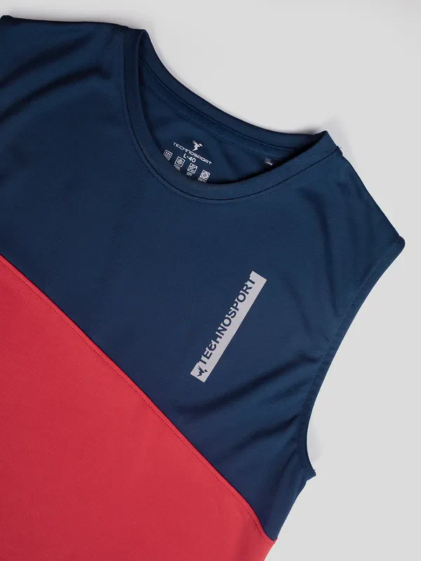 Men Colorblock Slim Fit Crew Neck Innerwear Vest with TECHNO COOL+ - Image 8