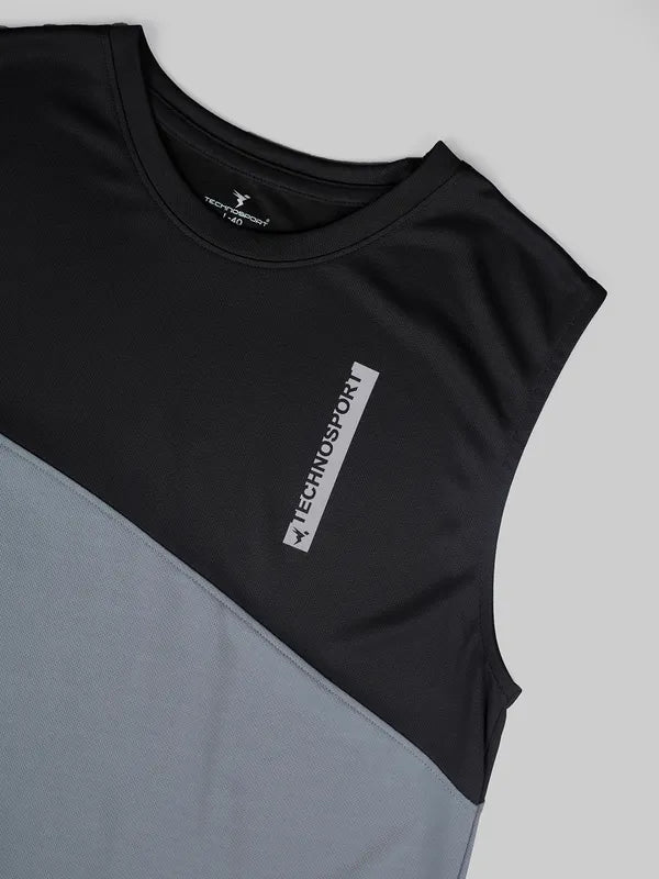Men Colorblock Slim Fit Crew Neck Innerwear Vest with TECHNO COOL+ - Image 7