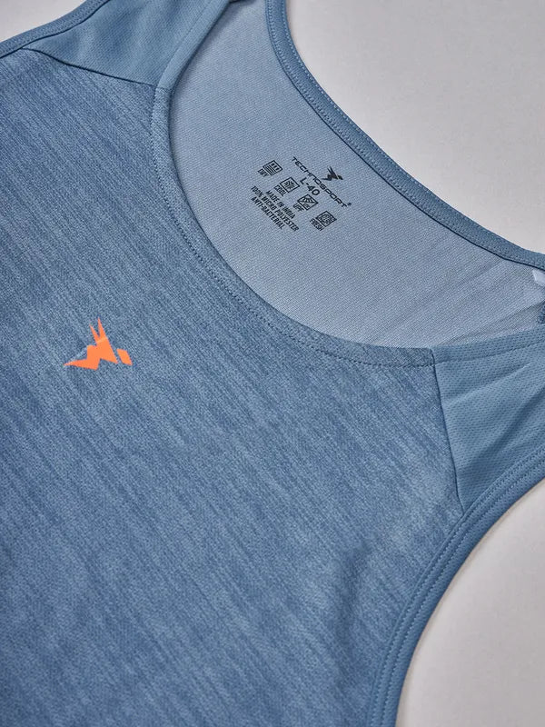 Men Melange Slim Fit Scoop Neck Innerwear Vest with DOUBLE COOL - Image 8