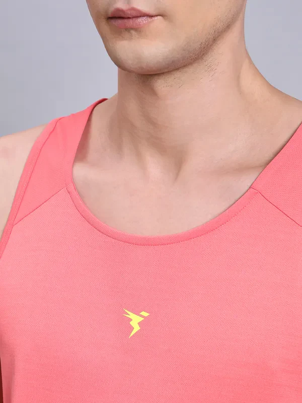 Men Melange Slim Fit Scoop Neck Innerwear Vest with DOUBLE COOL - Image 5