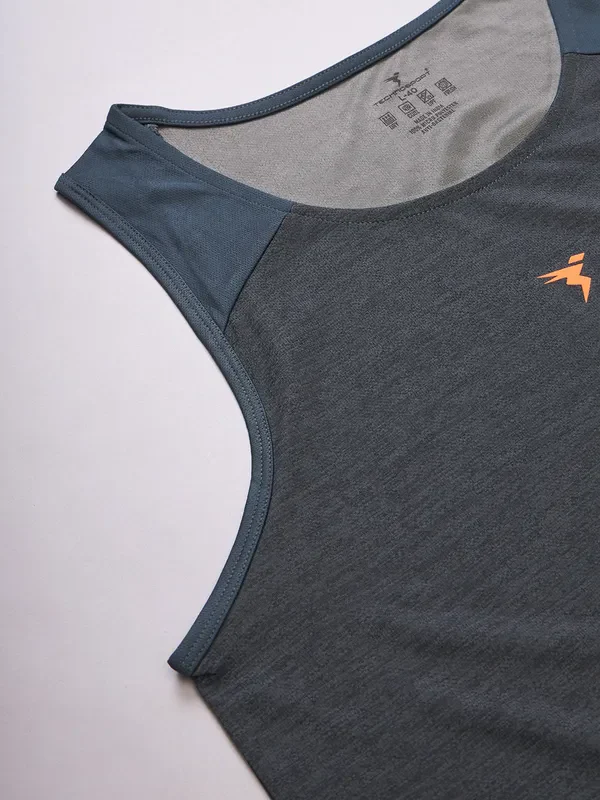 Men Melange Slim Fit Scoop Neck Innerwear Vest with DOUBLE COOL - Image 7