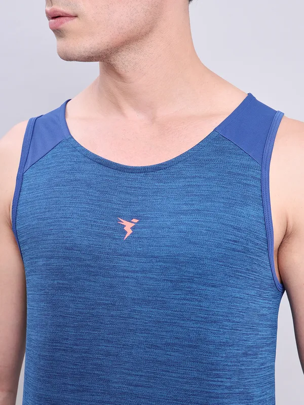 Men Melange Slim Fit Scoop Neck Innerwear Vest with DOUBLE COOL - Image 5