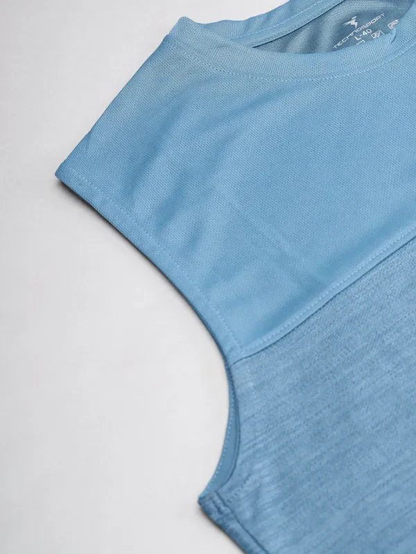 Men Melange Slim Fit Crew Neck Innerwear Vest with DOUBLE COOL - Image 8