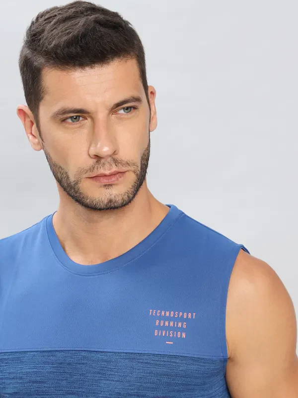 Men Melange Slim Fit Crew Neck Innerwear Vest with DOUBLE COOL - Image 6