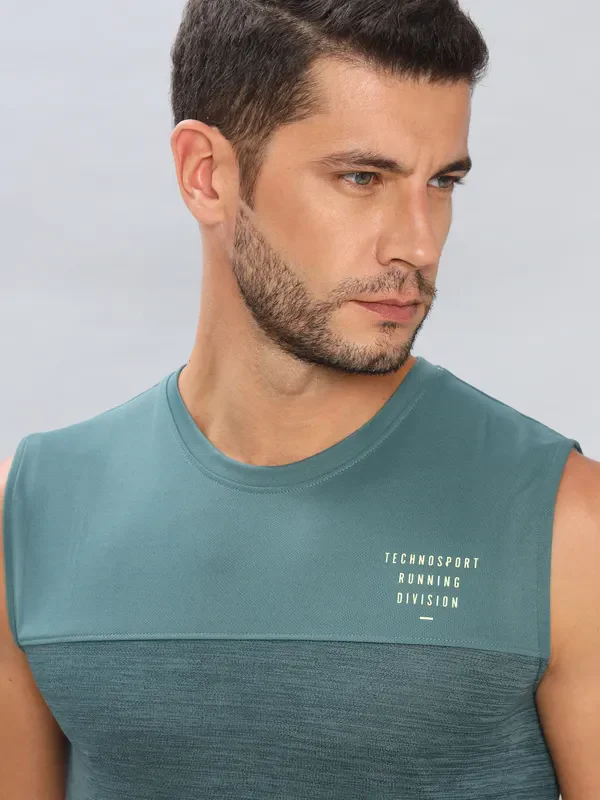 Men Melange Slim Fit Crew Neck Innerwear Vest with DOUBLE COOL - Image 6