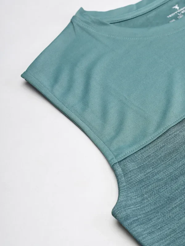 Men Melange Slim Fit Crew Neck Innerwear Vest with DOUBLE COOL - Image 8