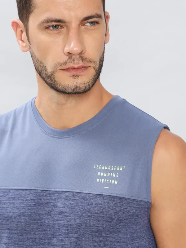 Men Melange Slim Fit Crew Neck Innerwear Vest with DOUBLE COOL - Image 6