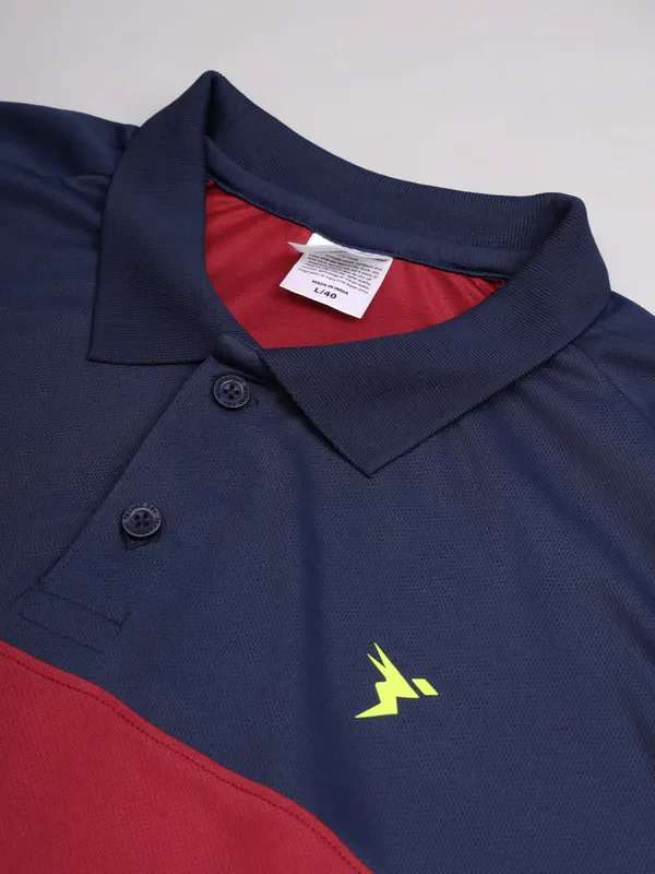 Men Colorblock Slim Fit Polo T-shirt with TECHNO COOL+ - Image 10