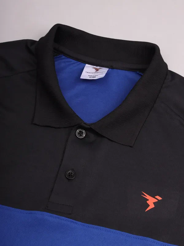 Men Colorblock Slim Fit Polo T-shirt with TECHNO COOL+ - Image 10