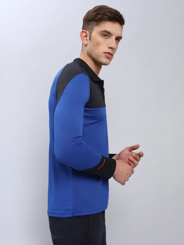 Men Colorblock Slim Fit Polo T-shirt with TECHNO COOL+ - Image 6