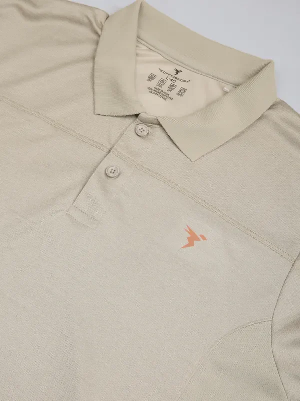 Men Melange Slim Fit Polo T-shirt with DOUBLE COOL - Image 7