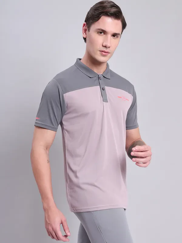 Men Colorblock Relax Fit Polo T-shirt with TECHNO COOL+ - Image 5