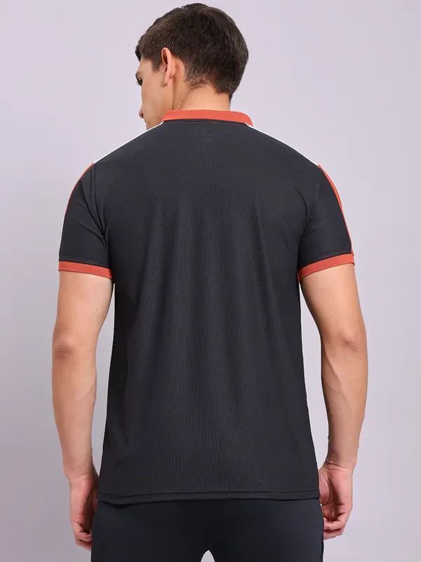 Men Colorblock Slim Fit Polo T-shirt with MATPIQ - Image 3
